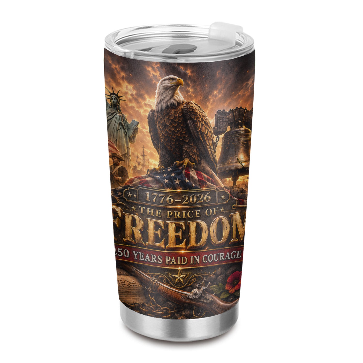 America 250 Years Tumbler 20oz Liberty Celebration
