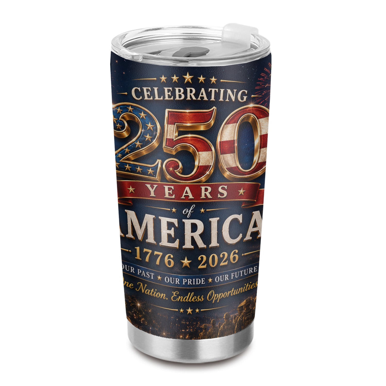 America 1776-2026 Tumbler 20oz Freedom Celebration