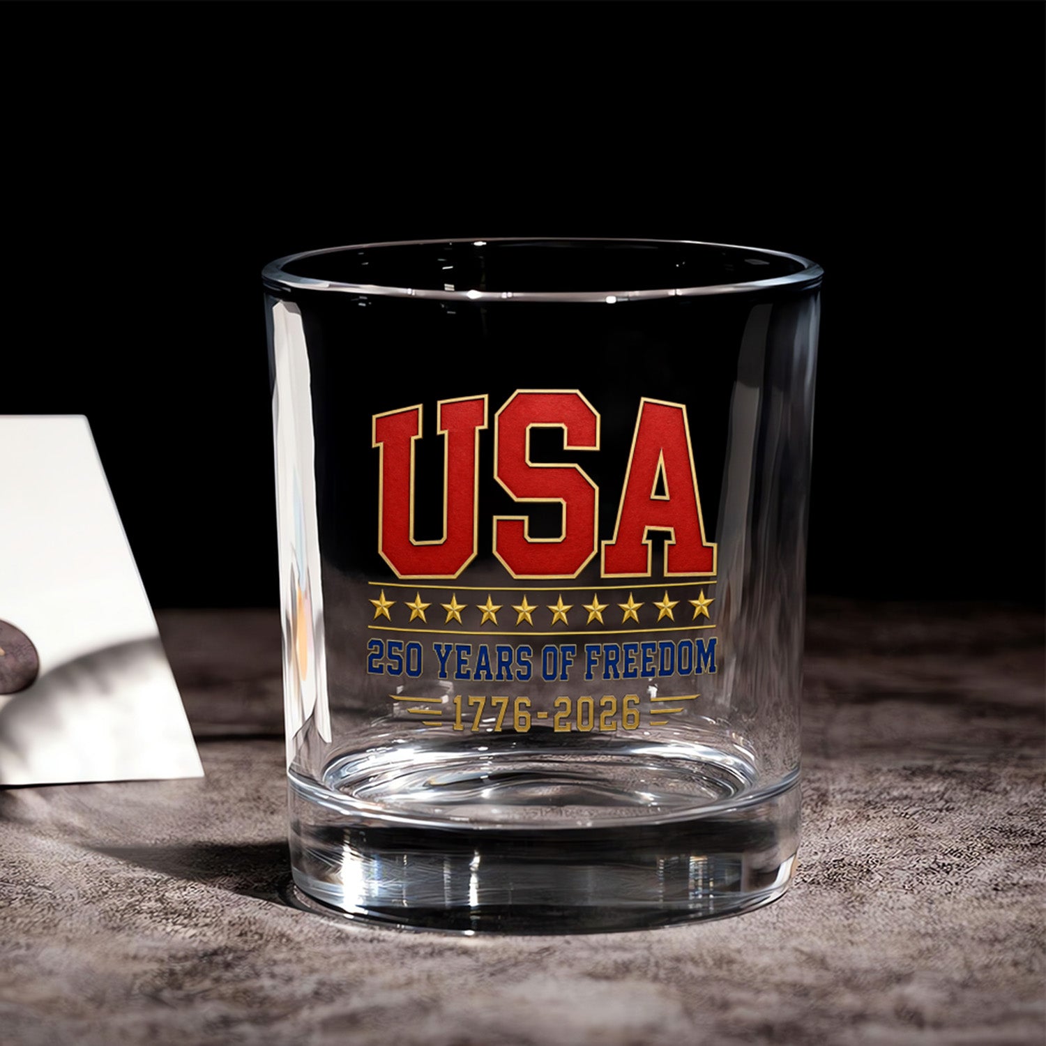 America 250 Years of Freedom Whiskey Glass Gift