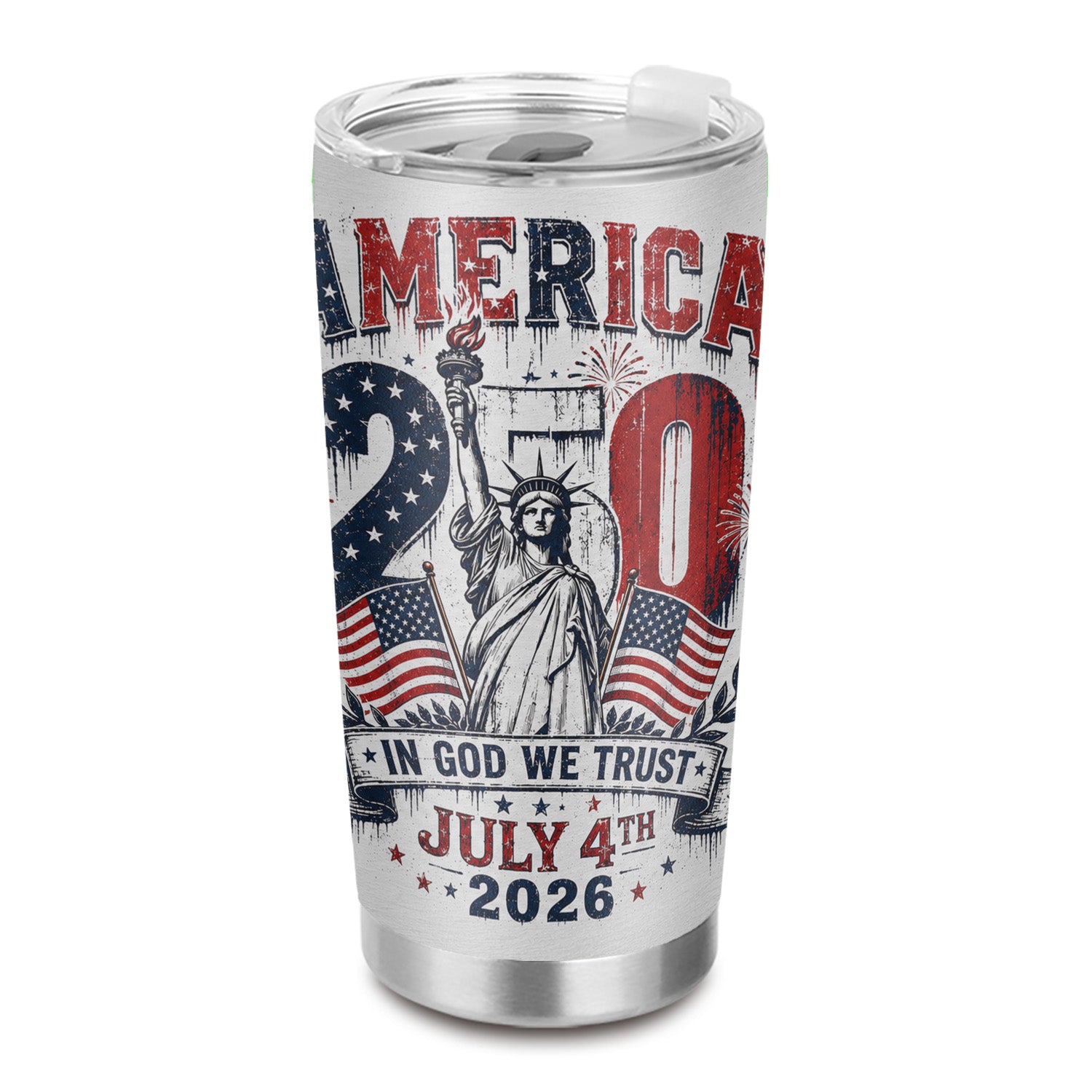 USA 250 Heritage Tumbler 20oz Patriotic Freedom Gift