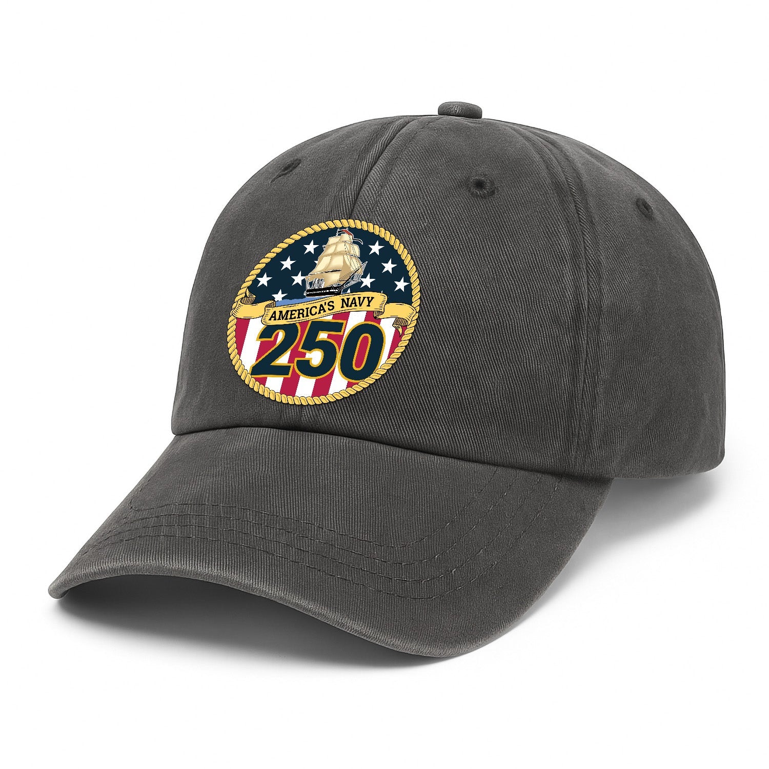 America's Navy 250 Premium Washed Denim Cap