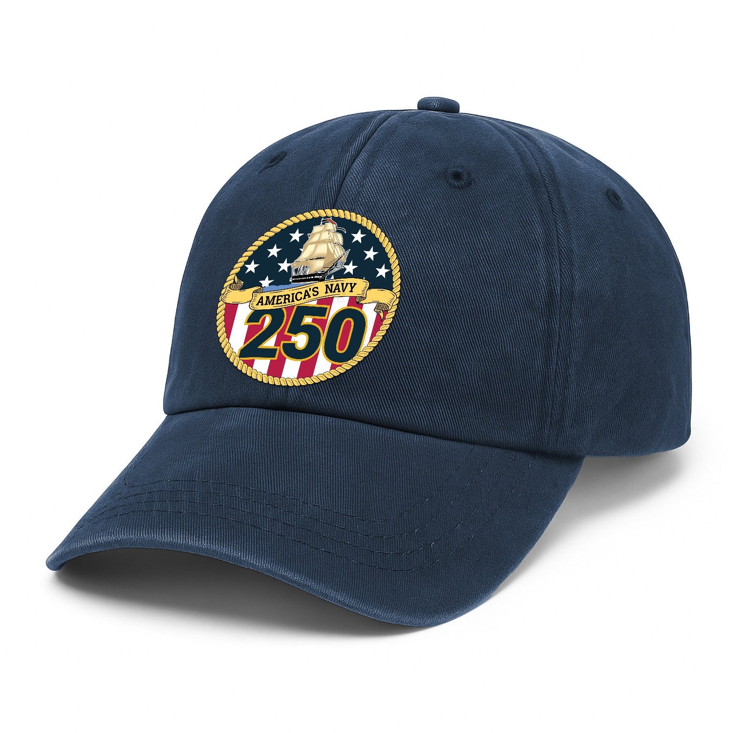 America's Navy 250 Premium Washed Denim Cap