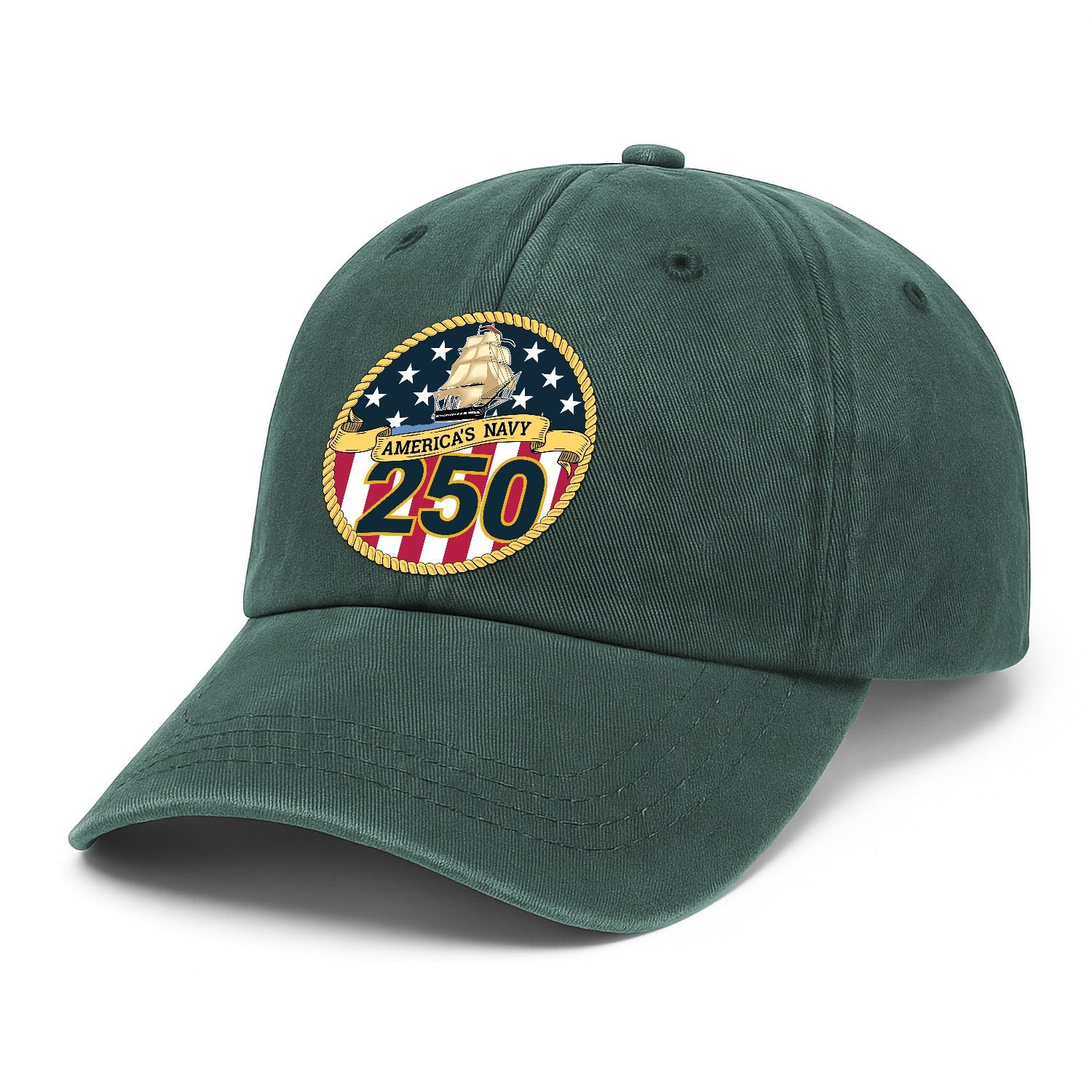 America's Navy 250 Premium Washed Denim Cap