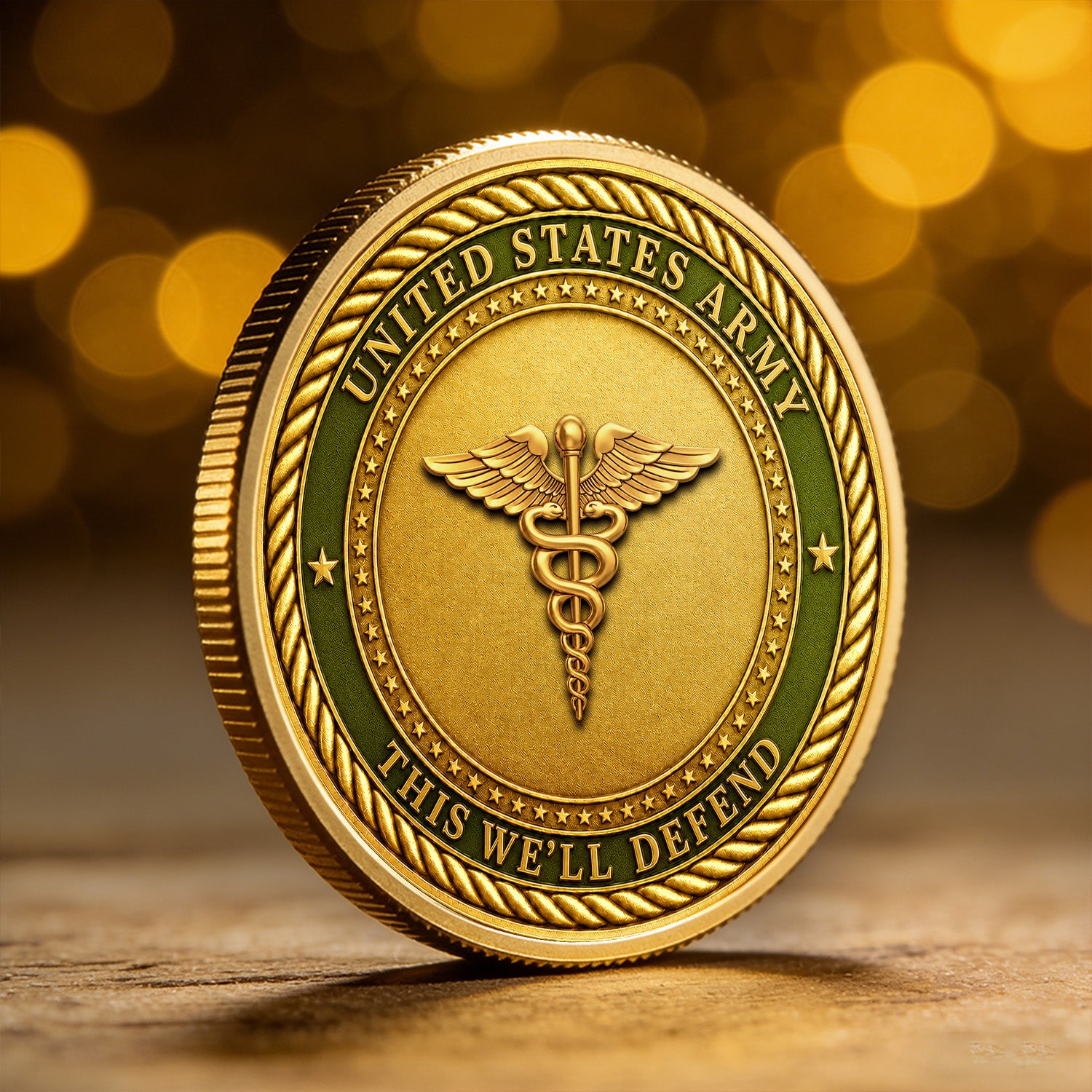 US Army Personalized Duty Honor 3D Challenge Coin