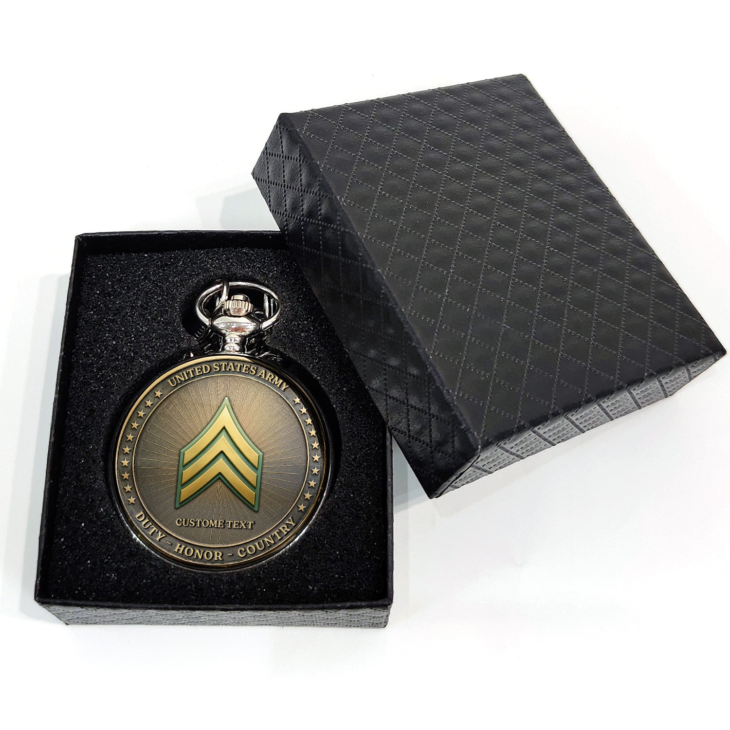 US Army Veteran Gift Personalized Pocket Watch 250 Years