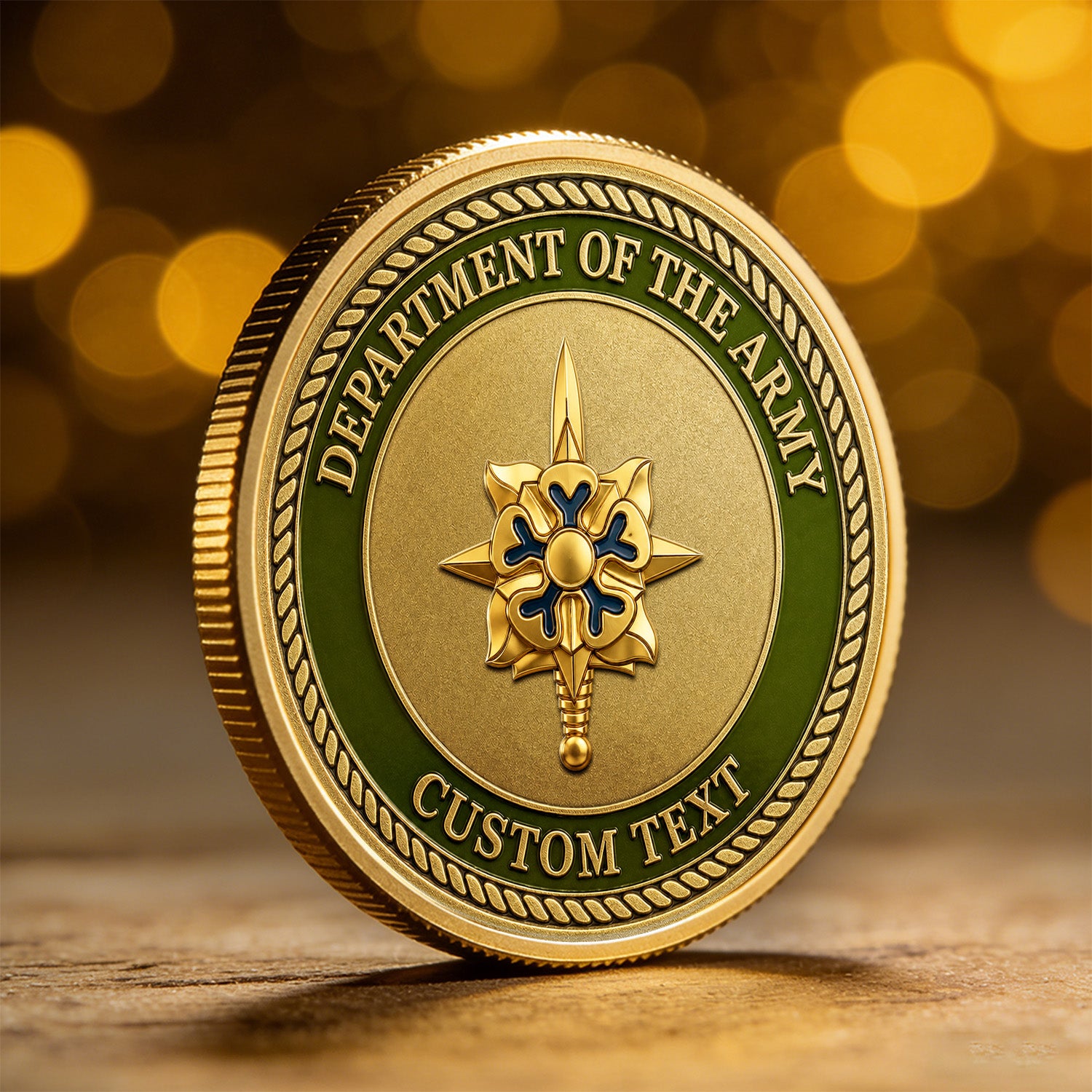 US Army Personalized Service Tribute 3D Challenge Coin