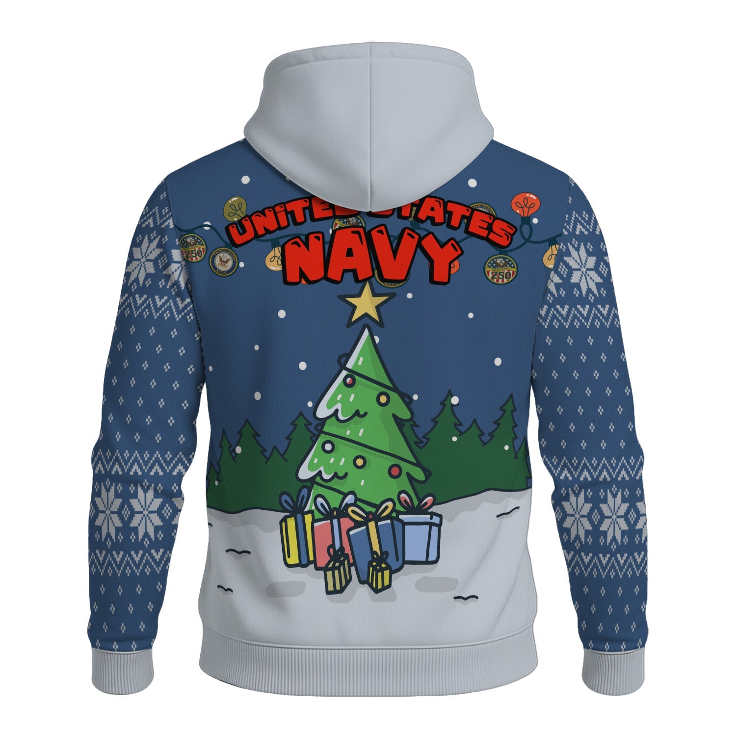 US Navy Xmas 3D All Over Print Hoodie