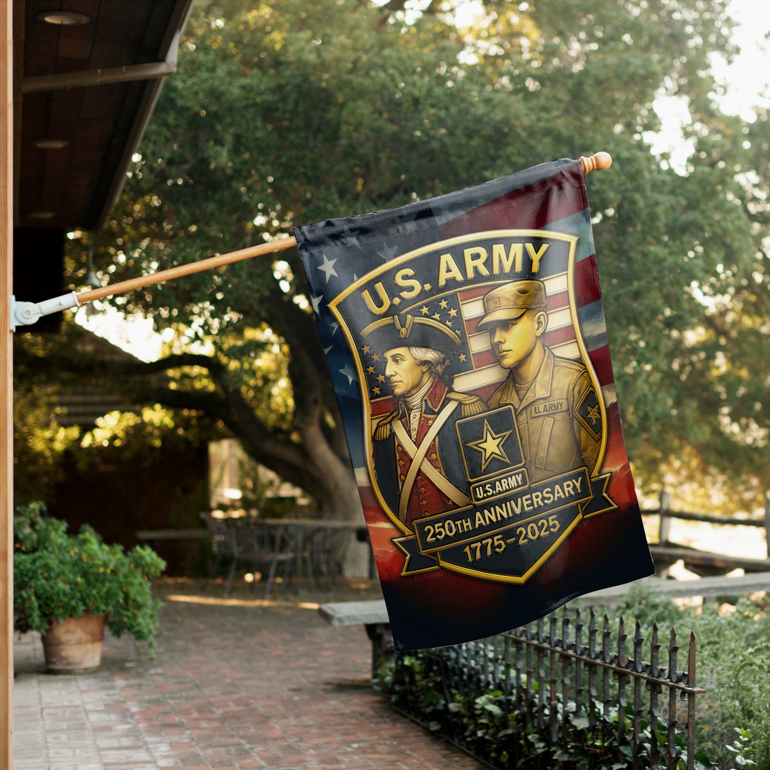 US Army 250th Anniversary 1775 - 2025 Garden Flag Twin-Side Printing