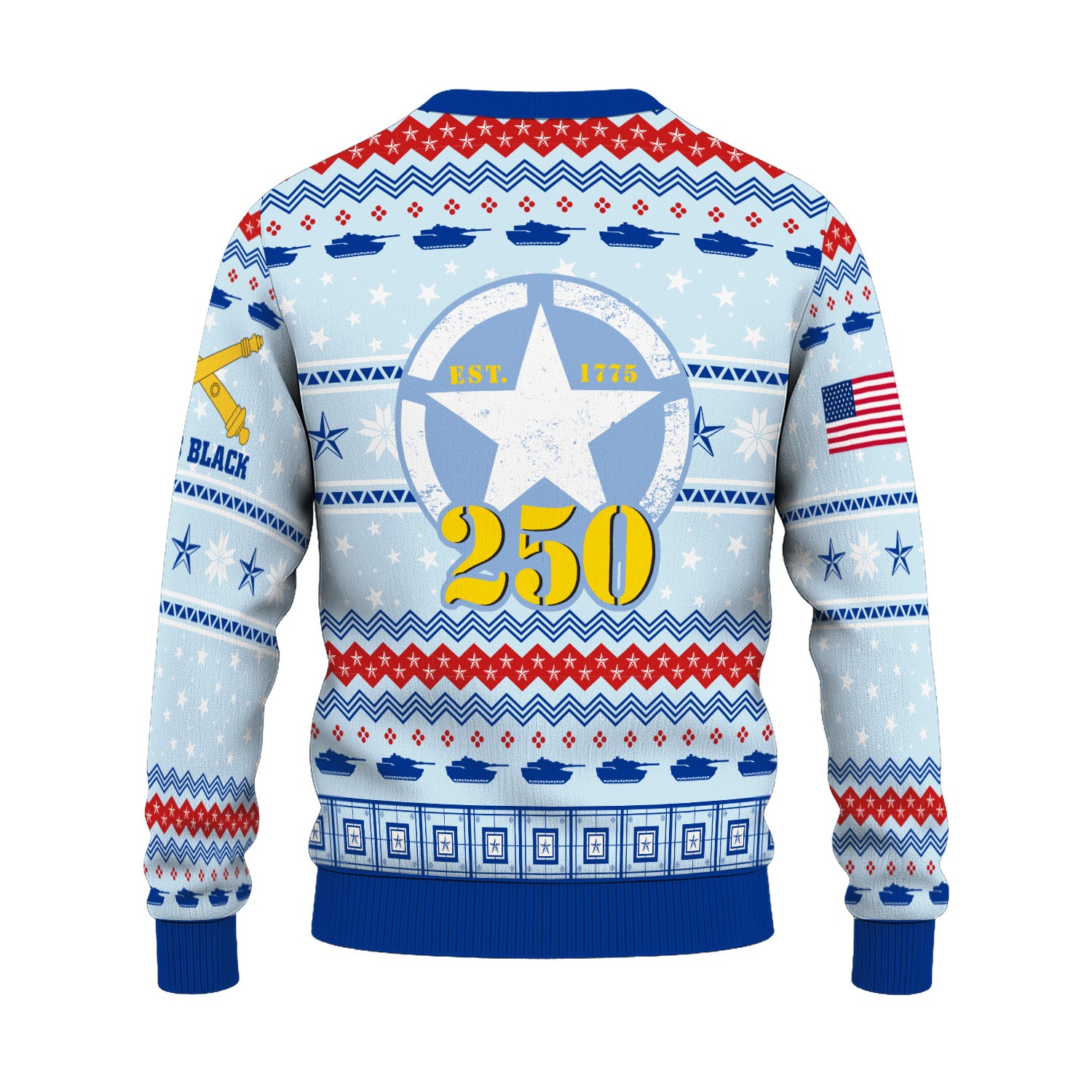 Custom Ranks And Text US Army Ugly Christmas Sweater for Women Men KRUST02