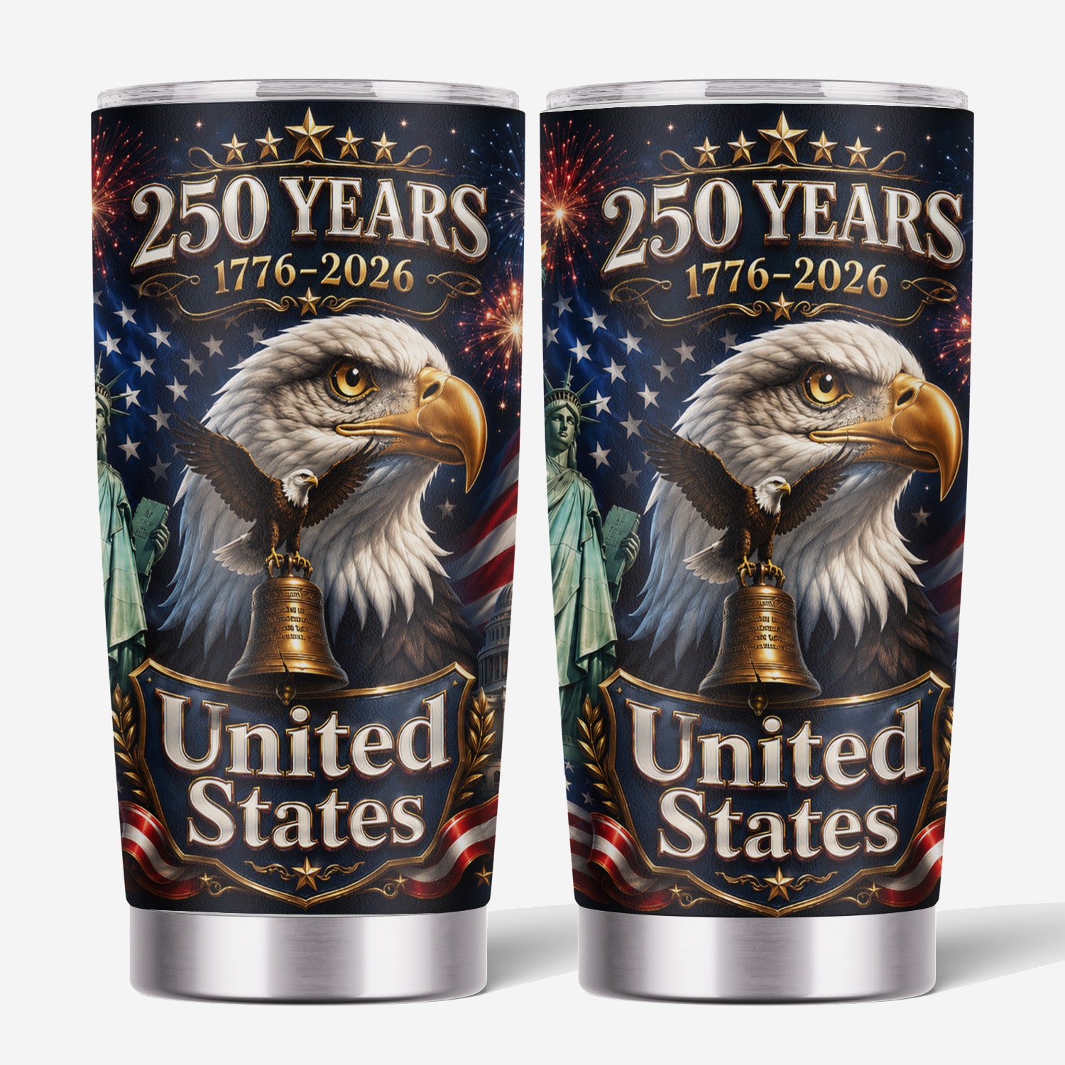 American Flag Tumbler 20oz USA 250 Anniversary