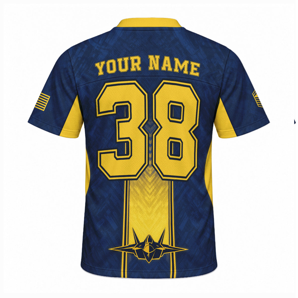 Personalized U.S. Air Force Jersey Custom Rank Jersey Number and Text
