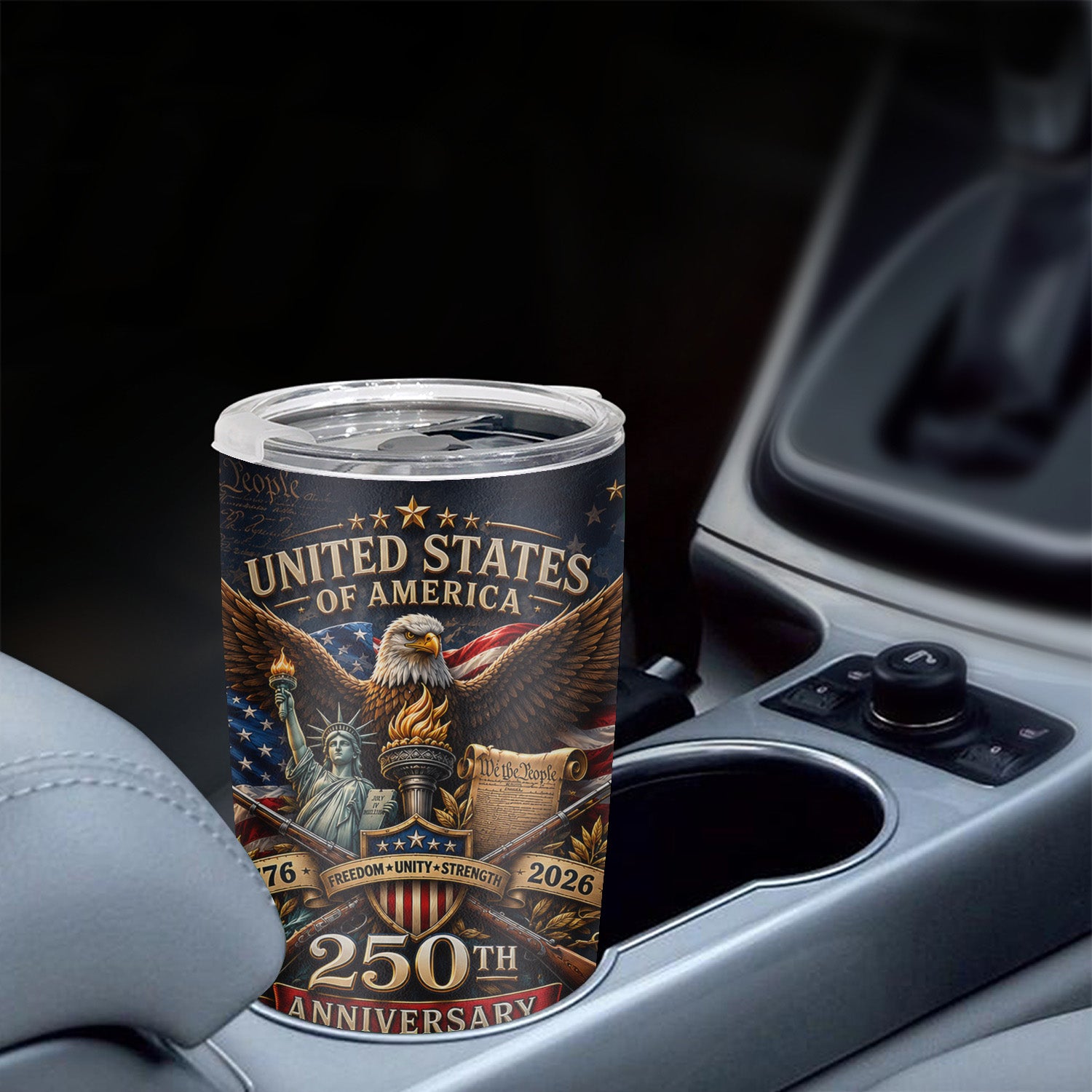 America 250 Celebration Tumbler 20oz Freedom Keepsake