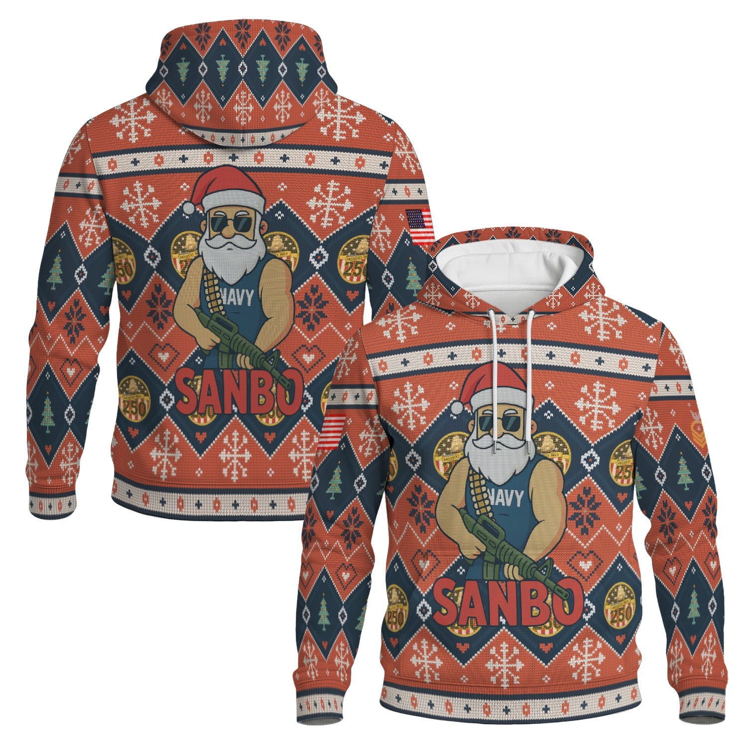 Personalized US Navy 3D All Over Print Hoodie KRH3D08