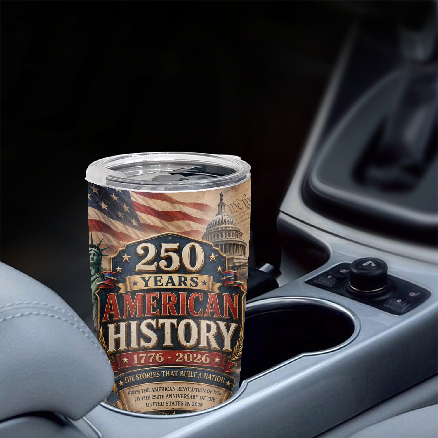 USA Patriotic Tumbler 20oz 250th Anniversary Gift