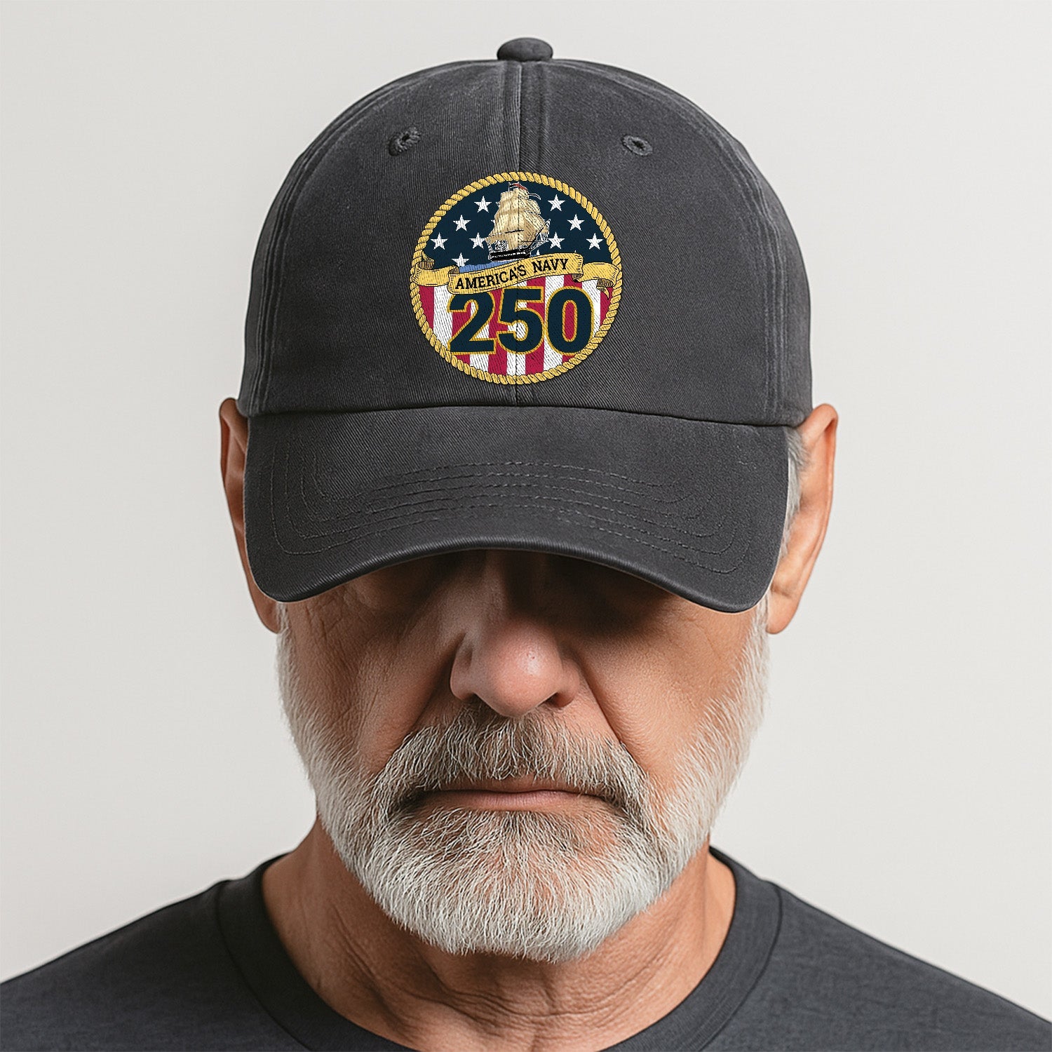 America's Navy 250 Premium Washed Denim Cap