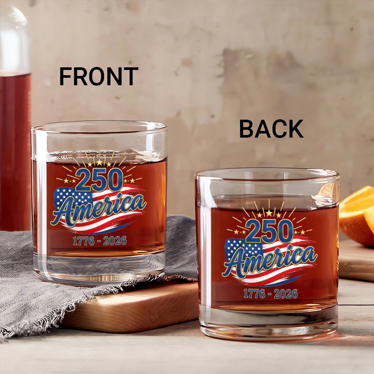 America 250 Collector Whiskey Glass Patriotic Edition