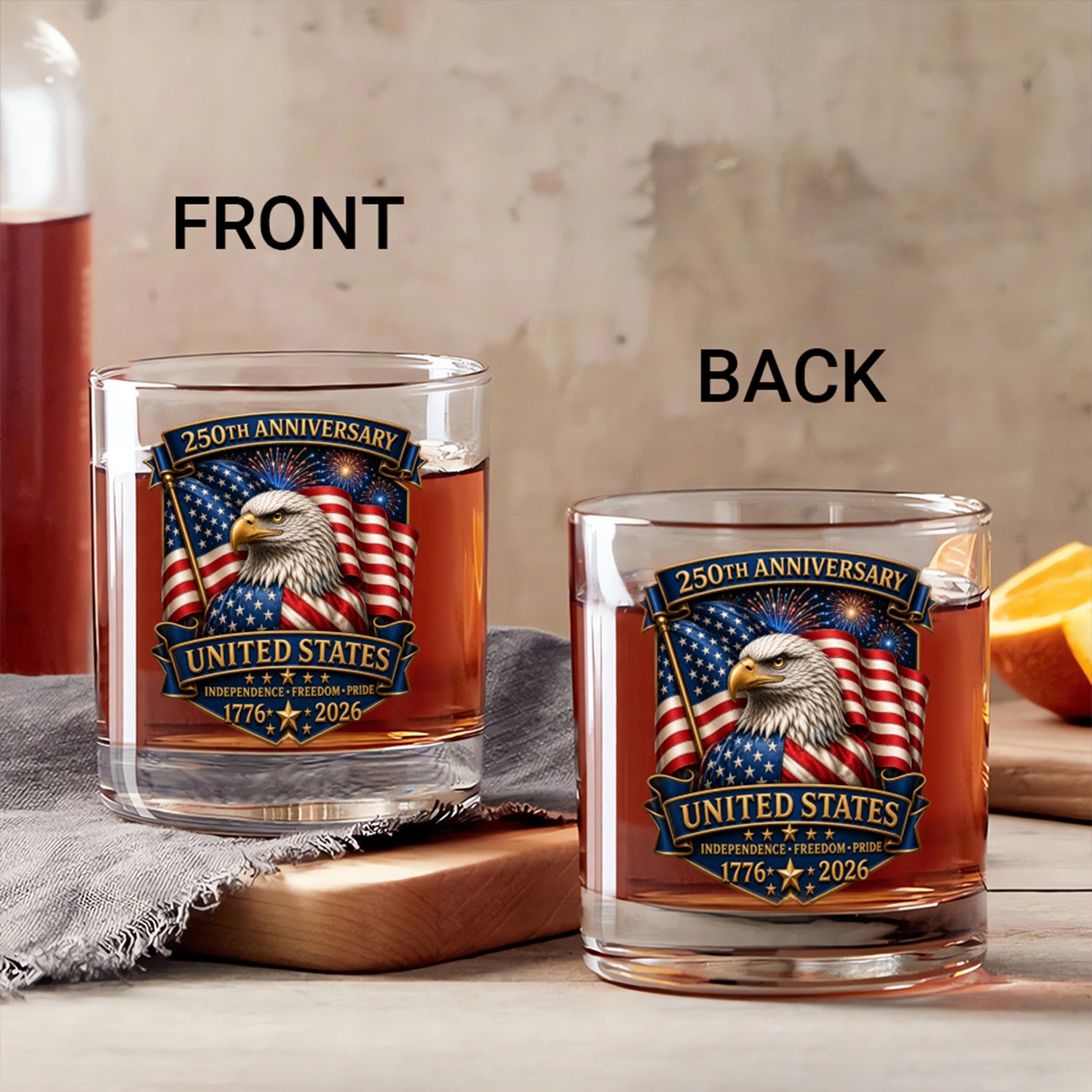 America 250th Anniversary Whiskey Glass for Collectors