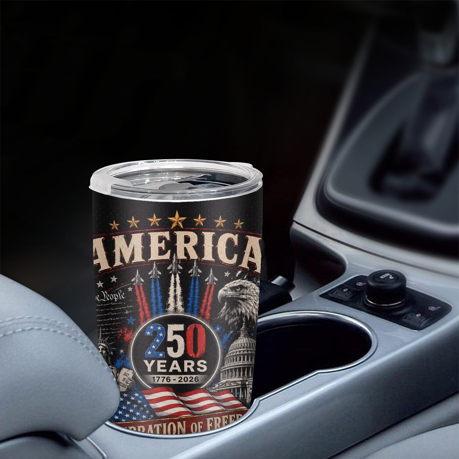USA 250 Years Liberty Tumbler 20oz Patriotic Keepsake