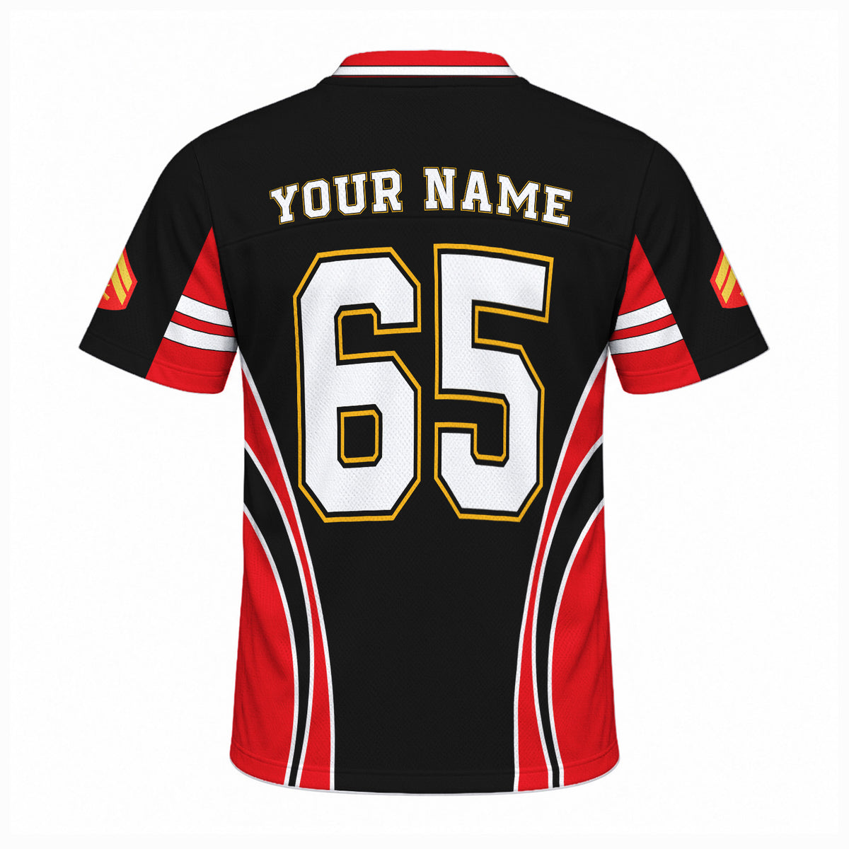 Personalized USMC Jersey Custom Military Rank Jersey Number and Text