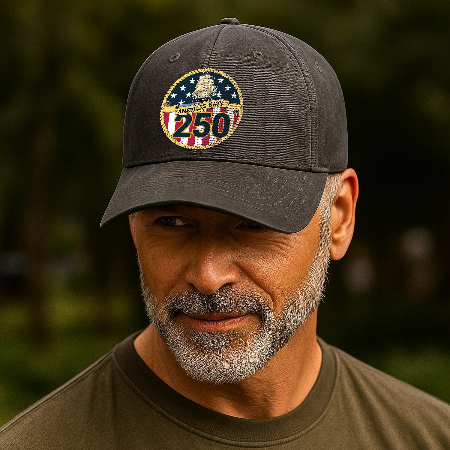 America's Navy 250 Premium Washed Denim Cap