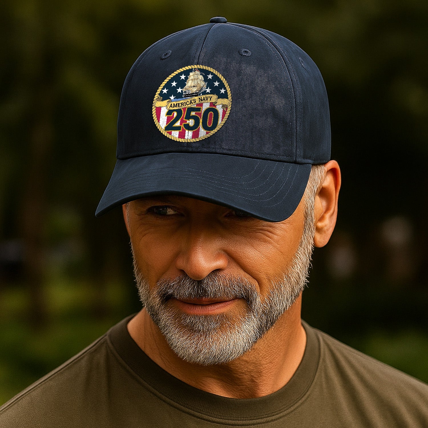 America's Navy 250 Premium Washed Denim Cap