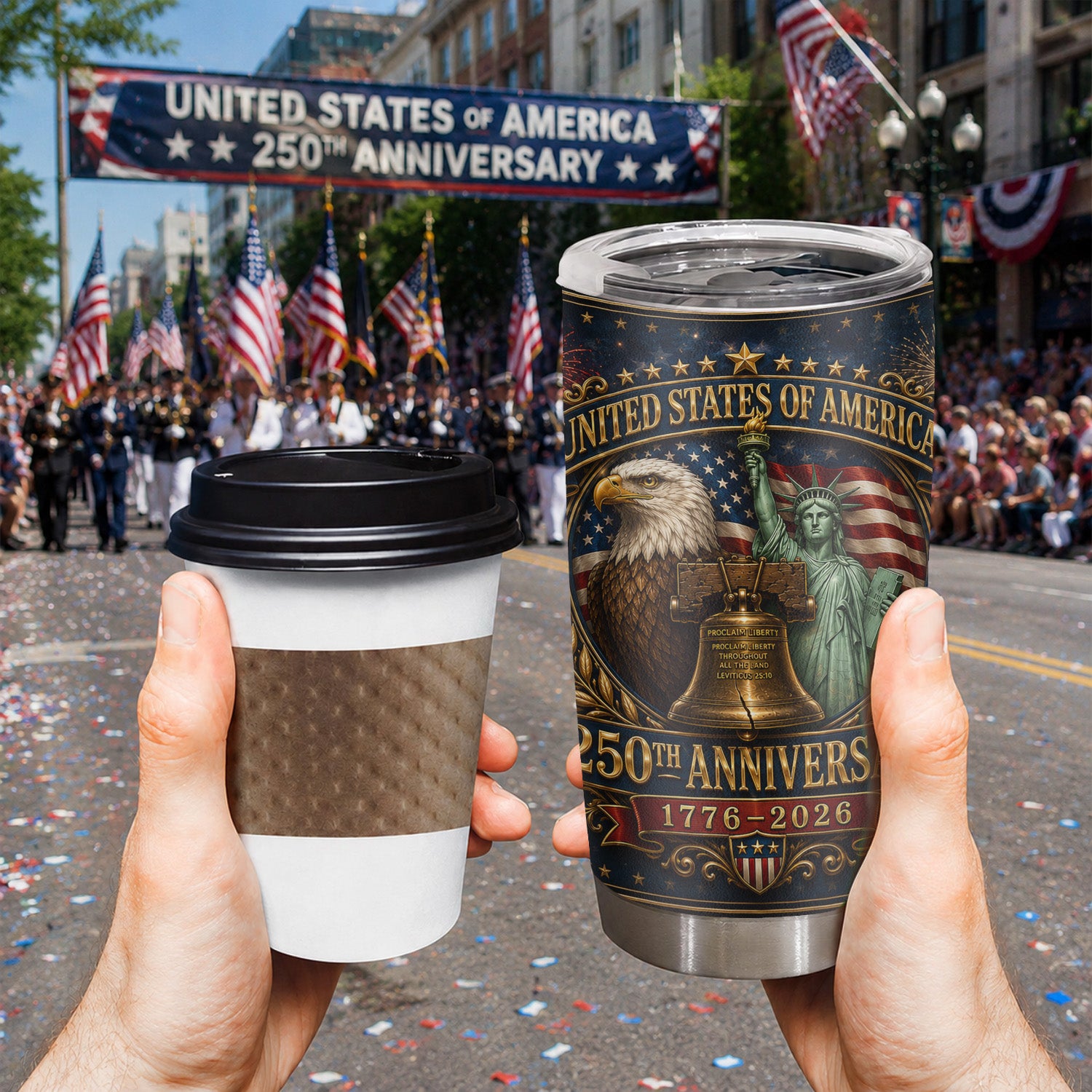 America Semiquincentennial Tumbler 20oz Patriotic Edition