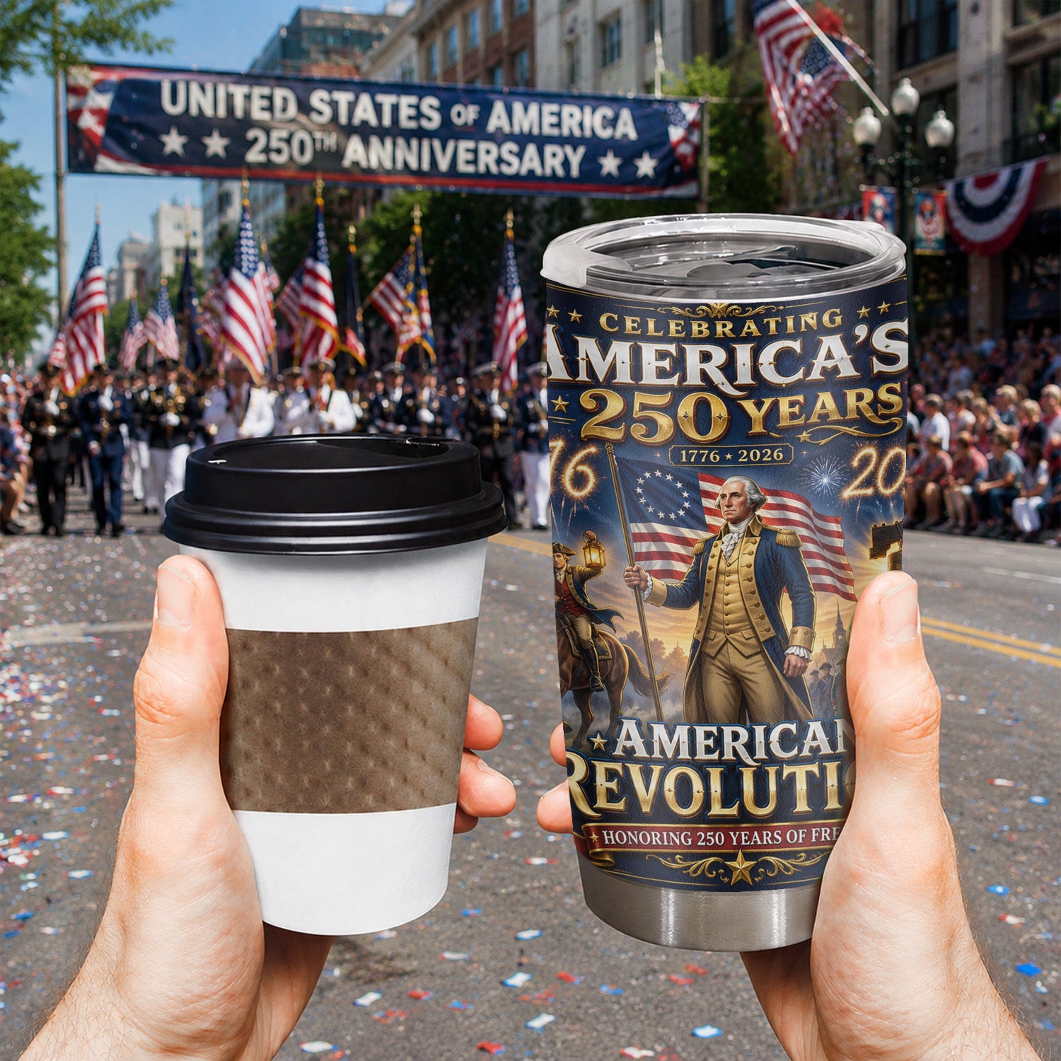 USA 1776-2026 Liberty Tumbler 20oz Heritage Gift