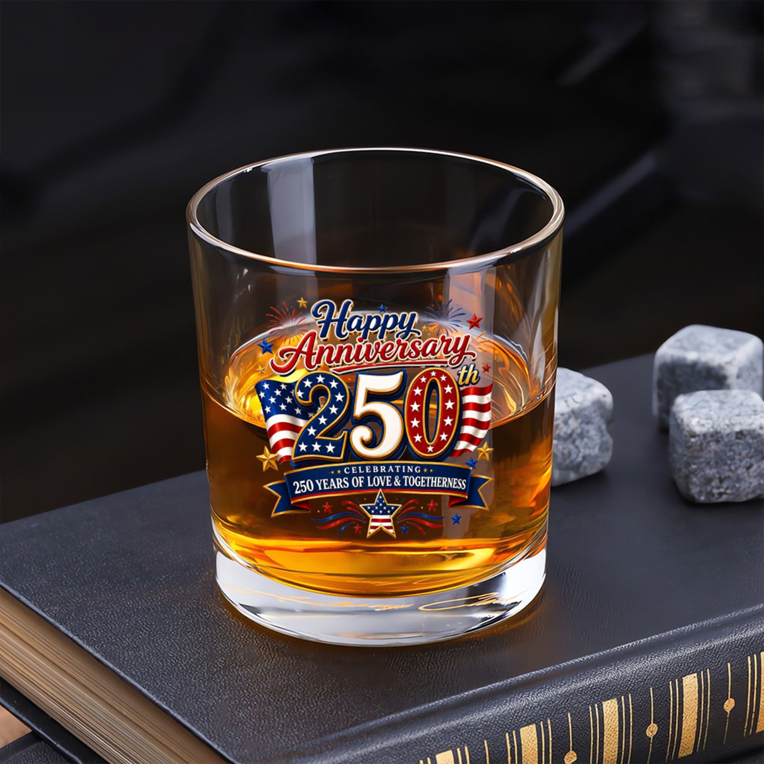 America 250 Anniversary Liberty Whiskey Glass