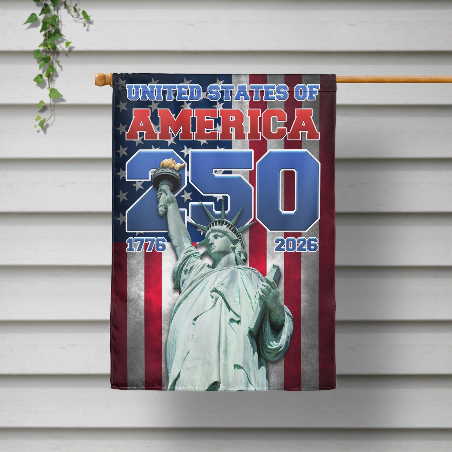 United States Of America 250 1776 - 2026 House Flag 28''x40'' Twin-Side Printing