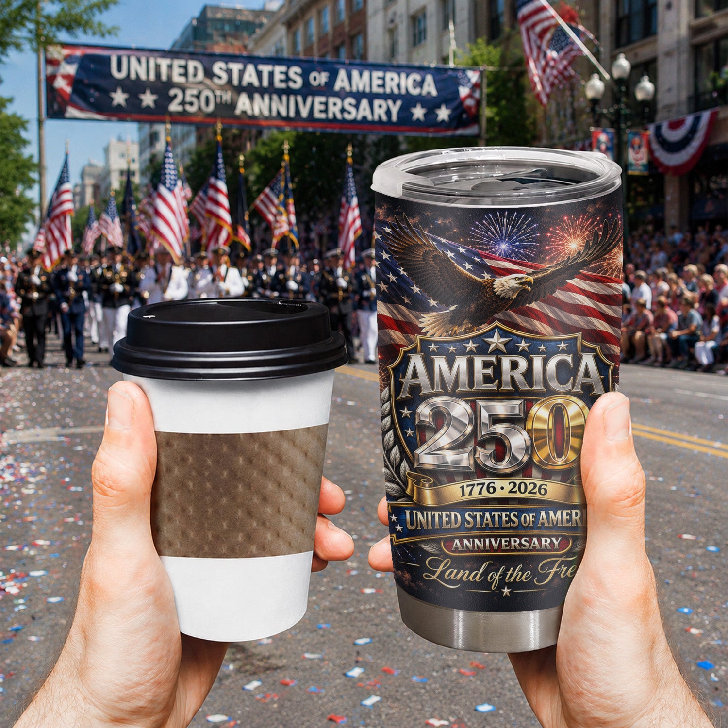 America 250 Liberty Eagle Tumbler 20oz Collector Edition