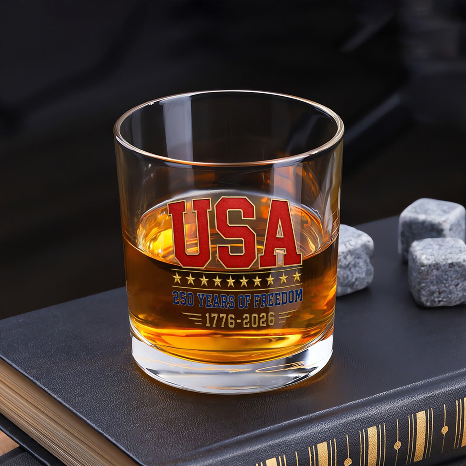 America 250 Years of Freedom Whiskey Glass Gift
