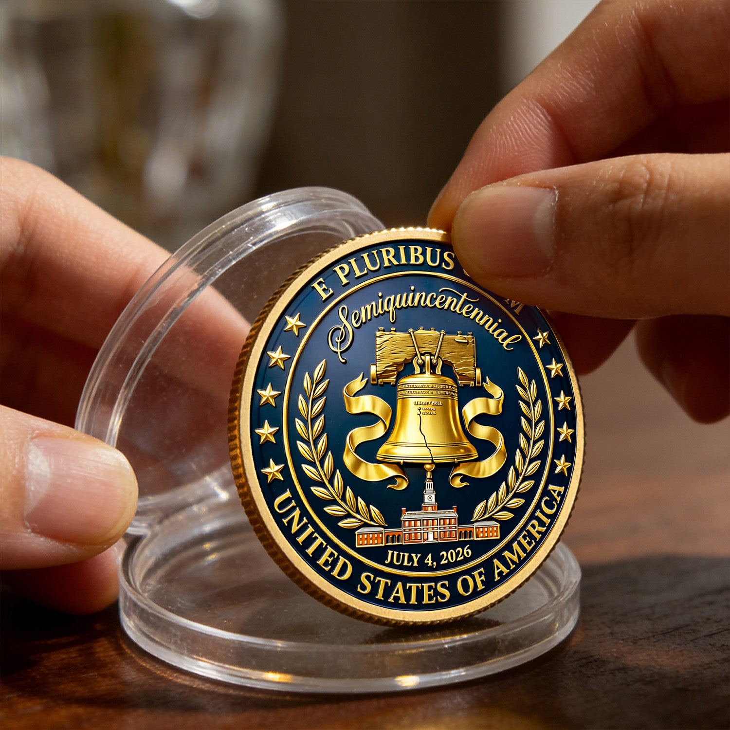 USA 250 Anniversary Coin Custom Name Rank US Air Force Patriotic Gift