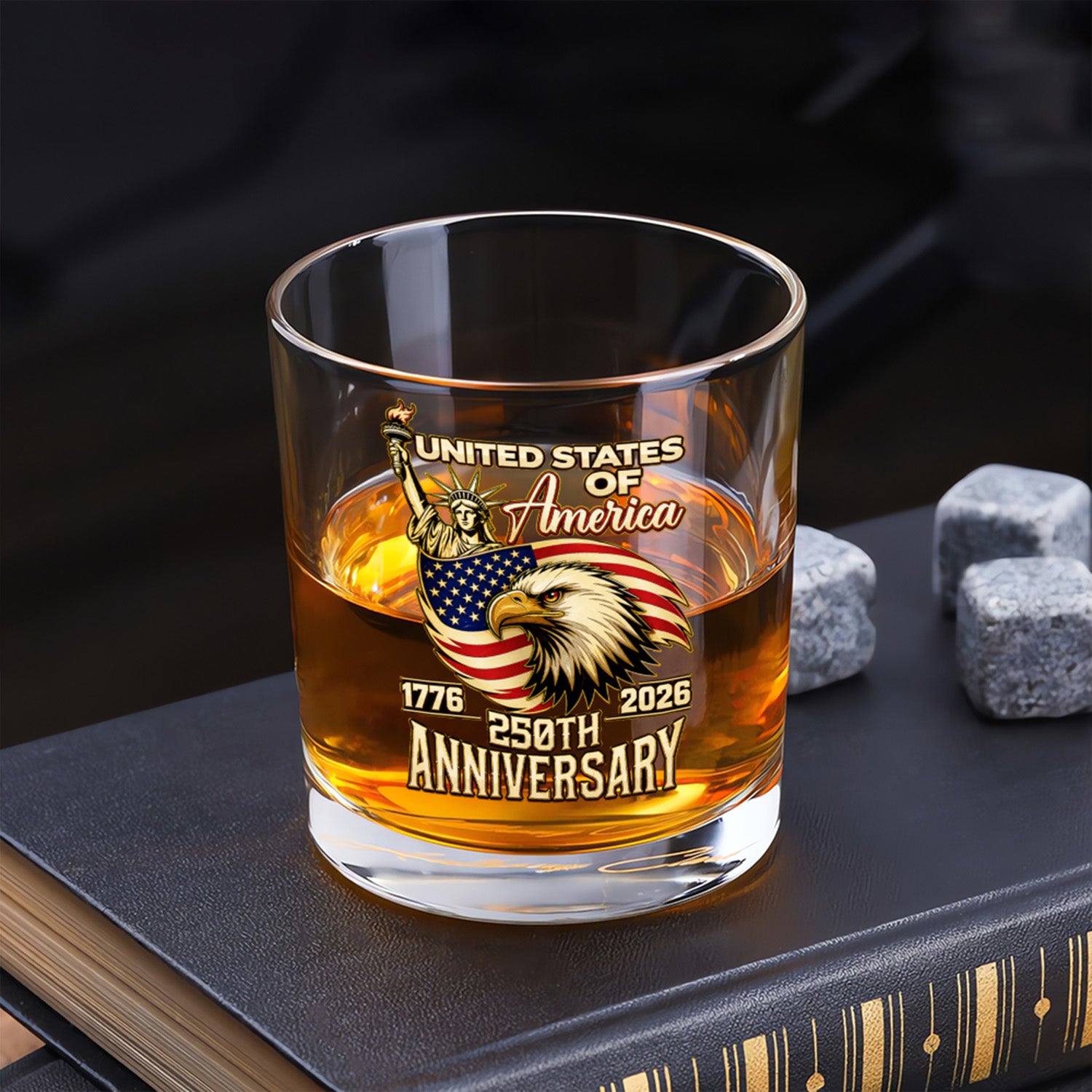 USA 1776-2026 Whiskey Glass Limited Edition