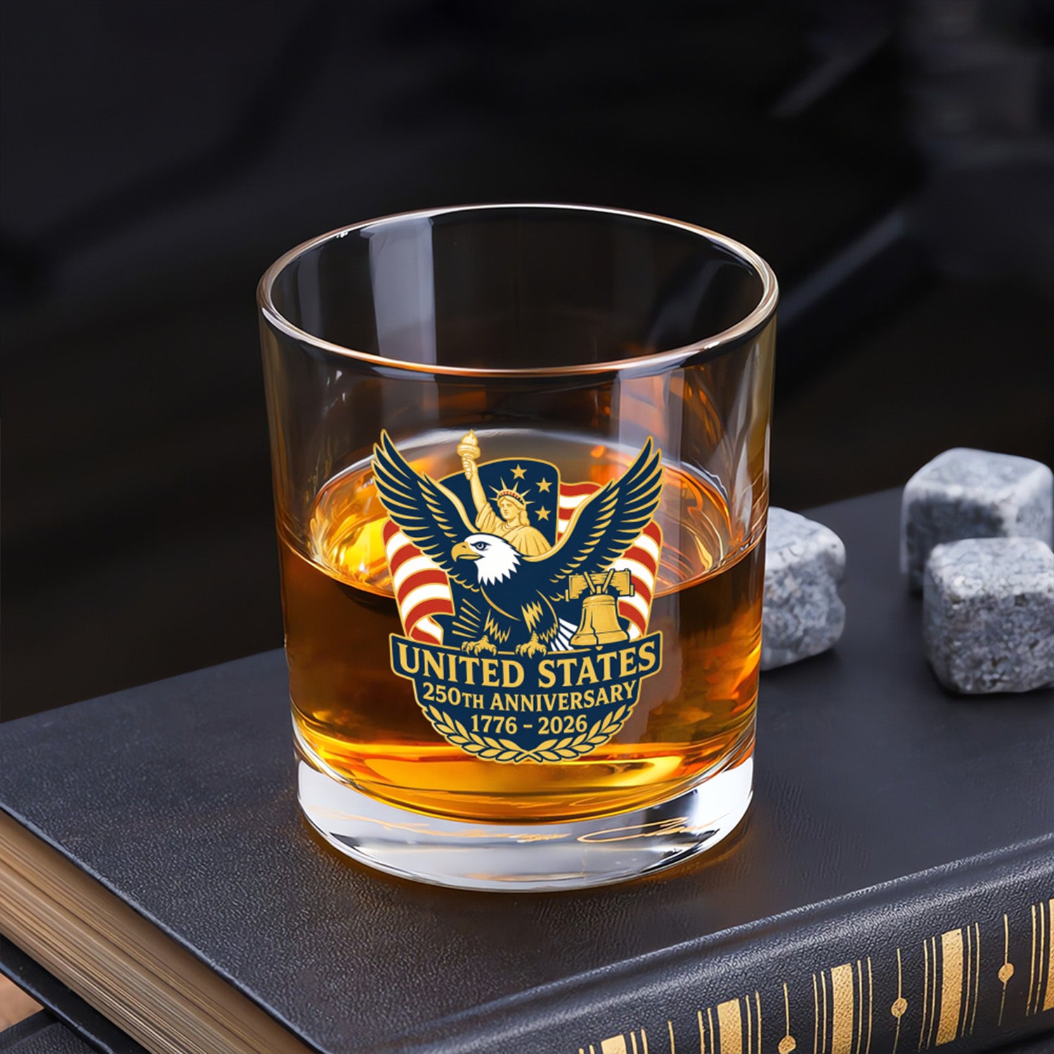 USA 250 Commemorative Whiskey Glass