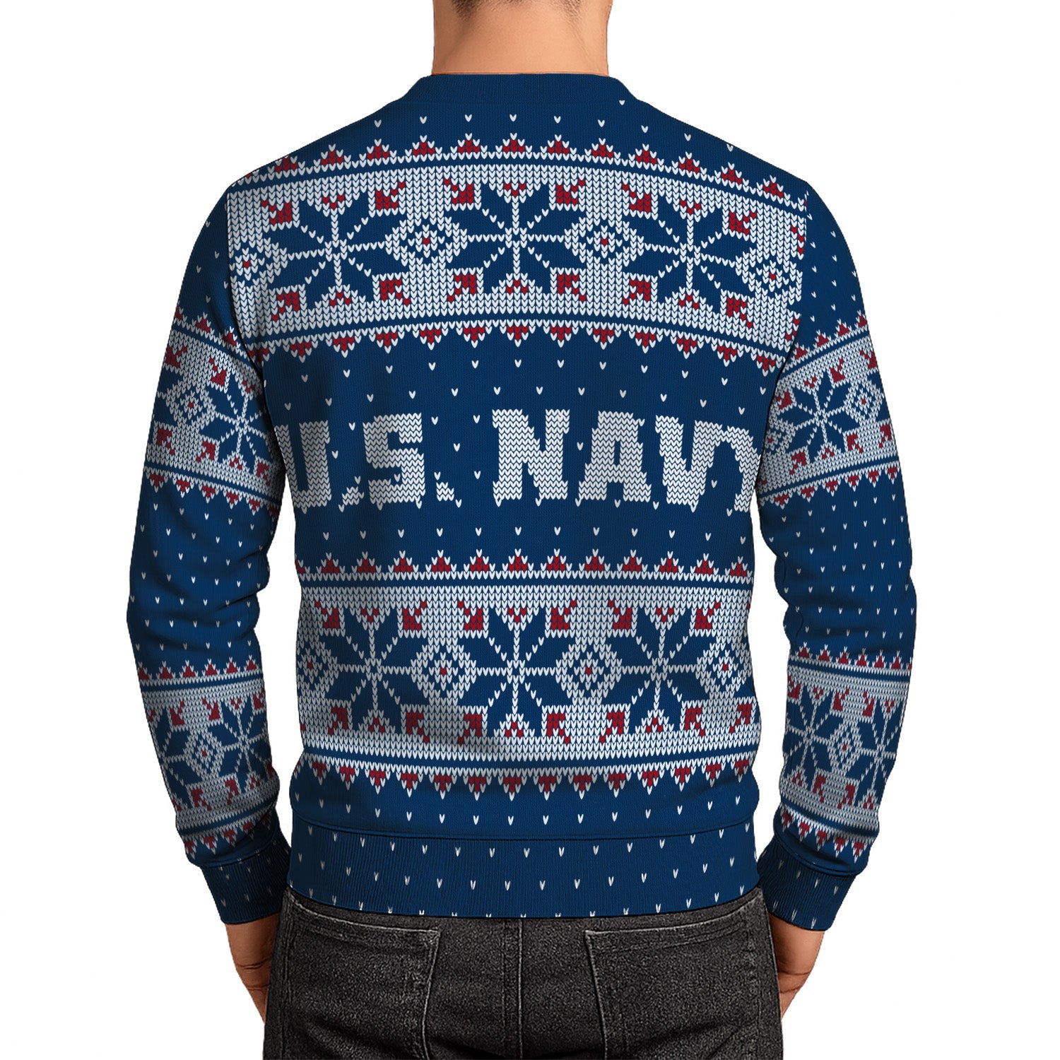 US Navy Sailor Christmas Ugly Sweater