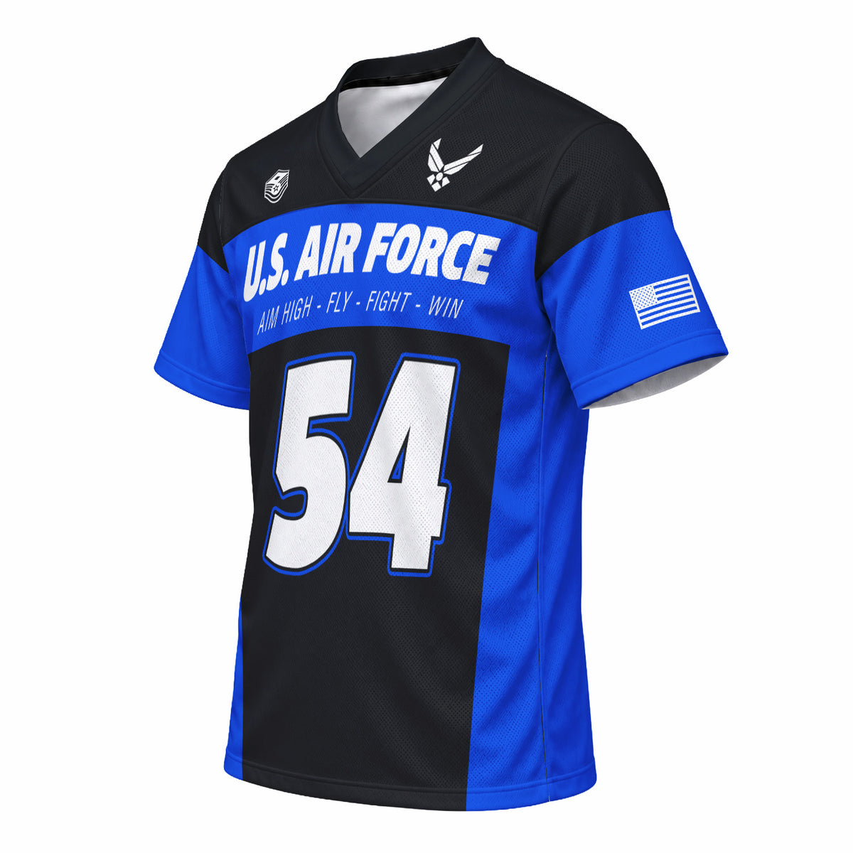 Custom Air Force Veteran Sports Jersey Personalized Rank Number and Text