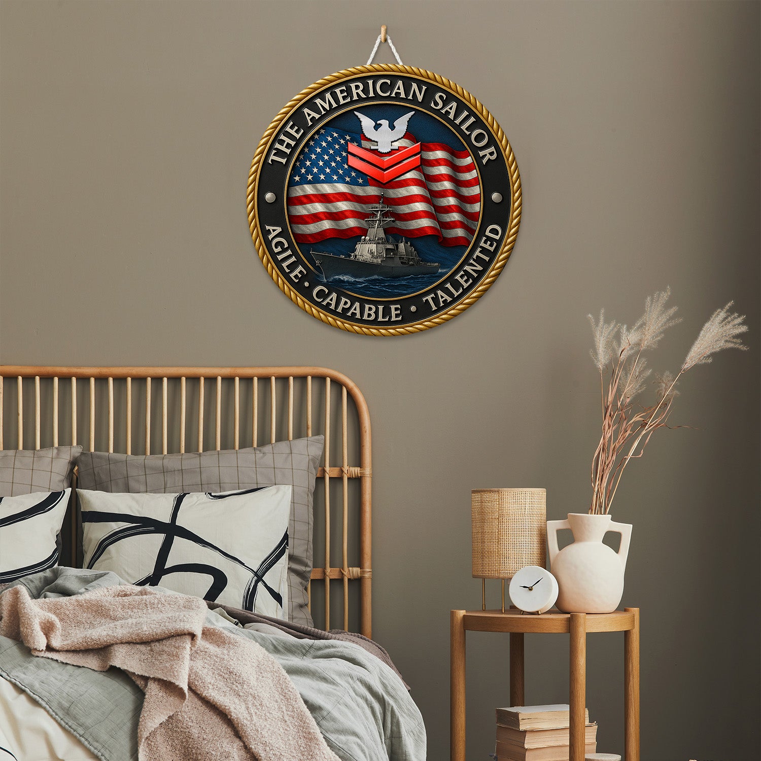 The American Sailor – US Navy Round Sign