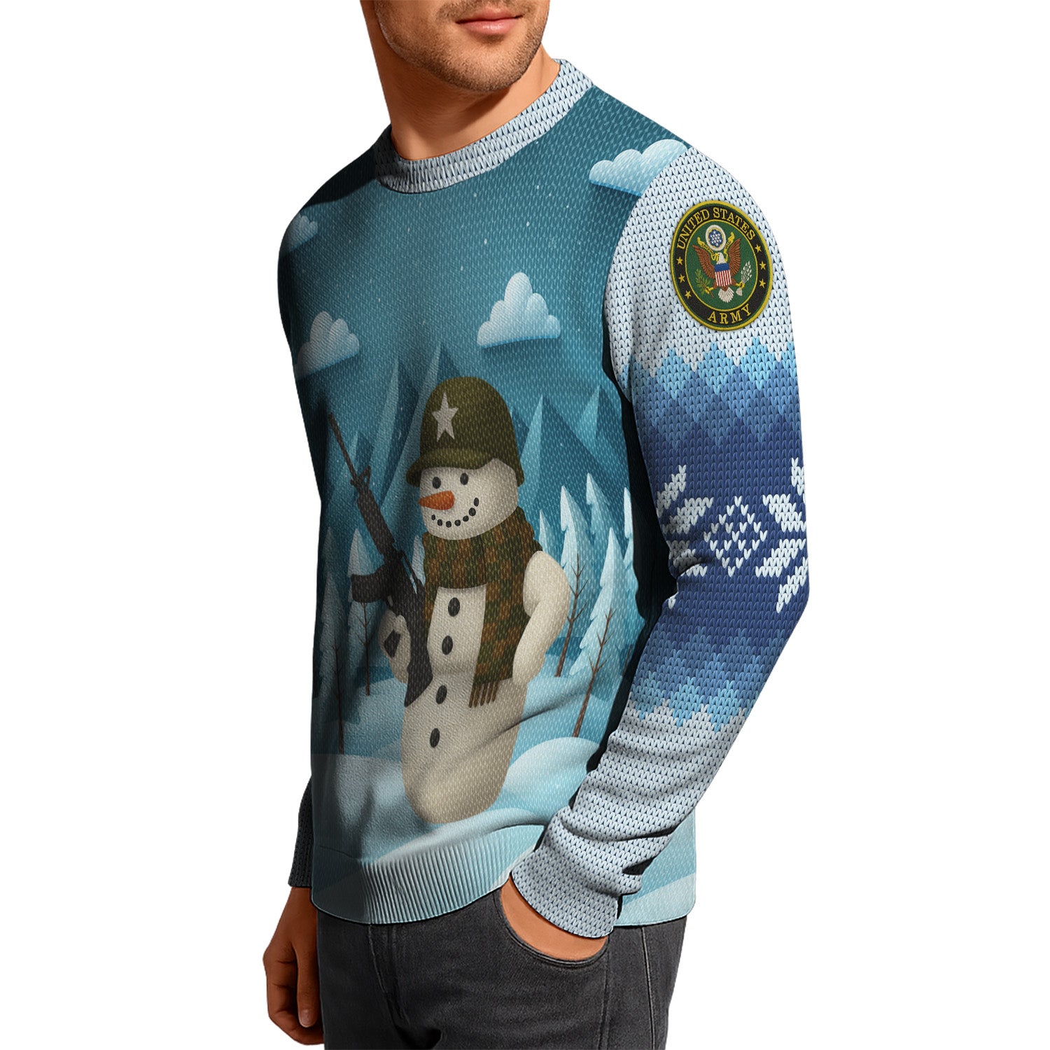 US Army Ugly Christmas Sweater KRUST28