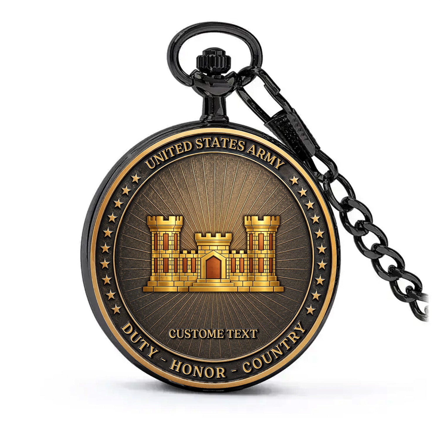 US Army Veteran Gift Personalized Pocket Watch 250 Years