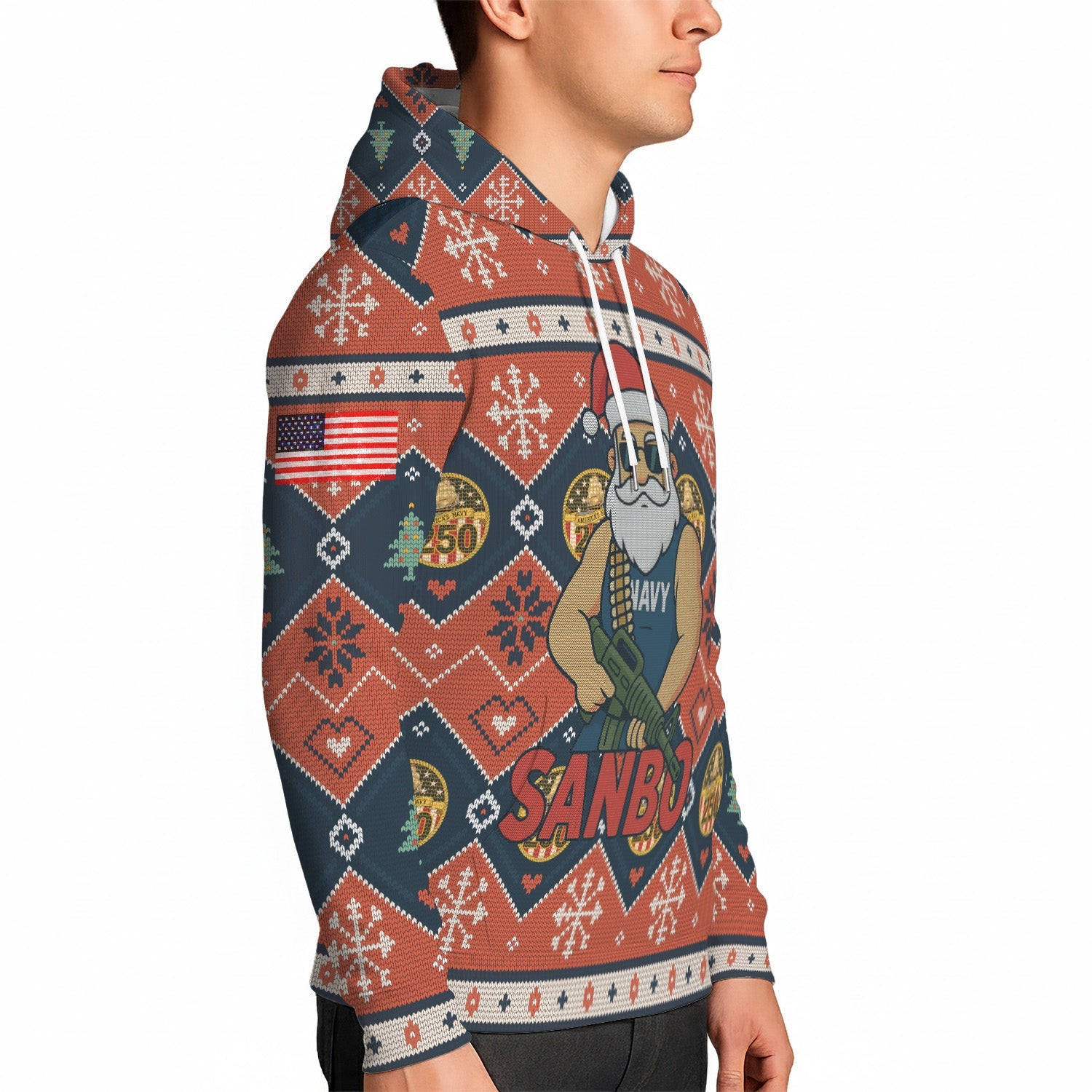 Personalized US Navy 3D All Over Print Hoodie KRH3D08