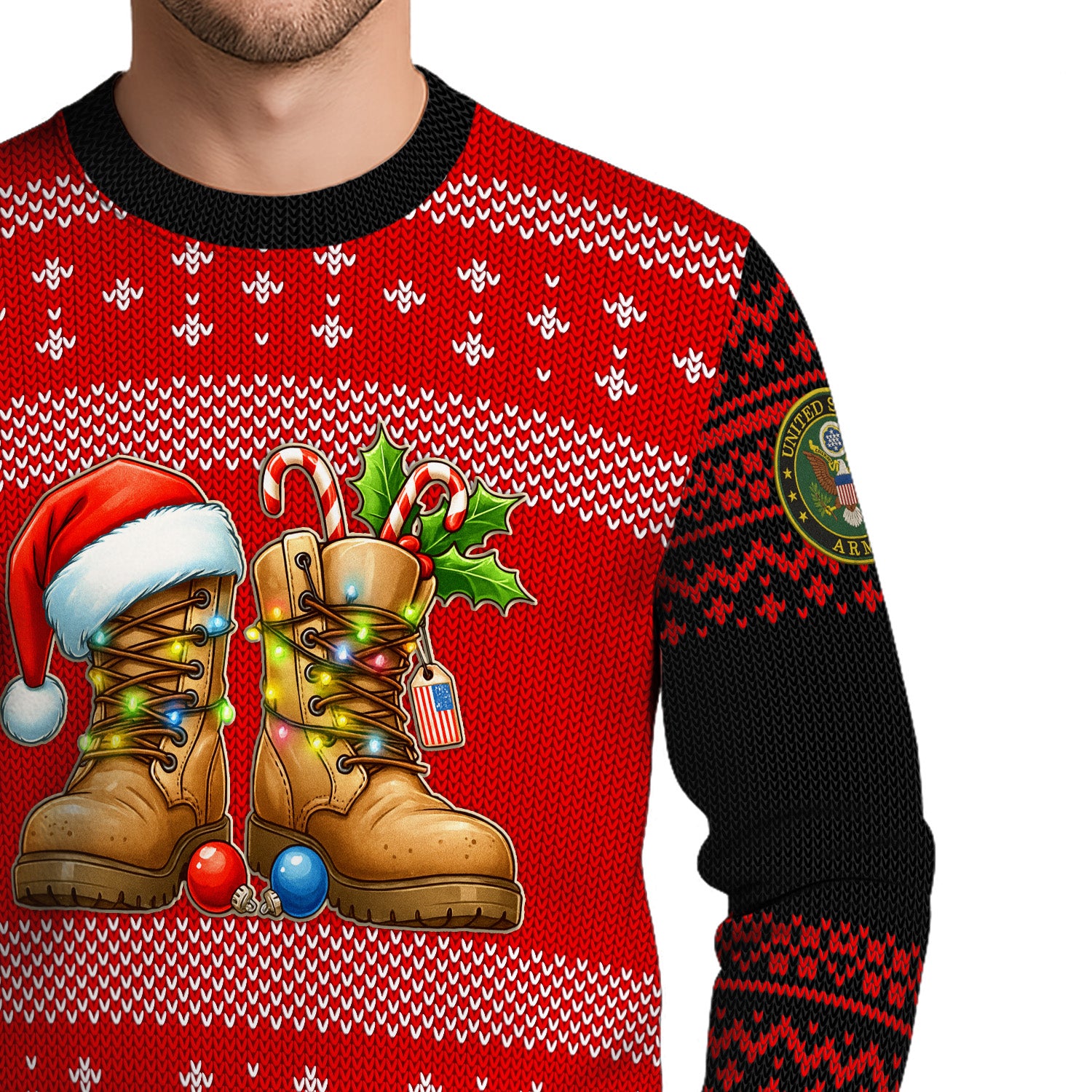 US Army Ugly Christmas Sweater KRUST30