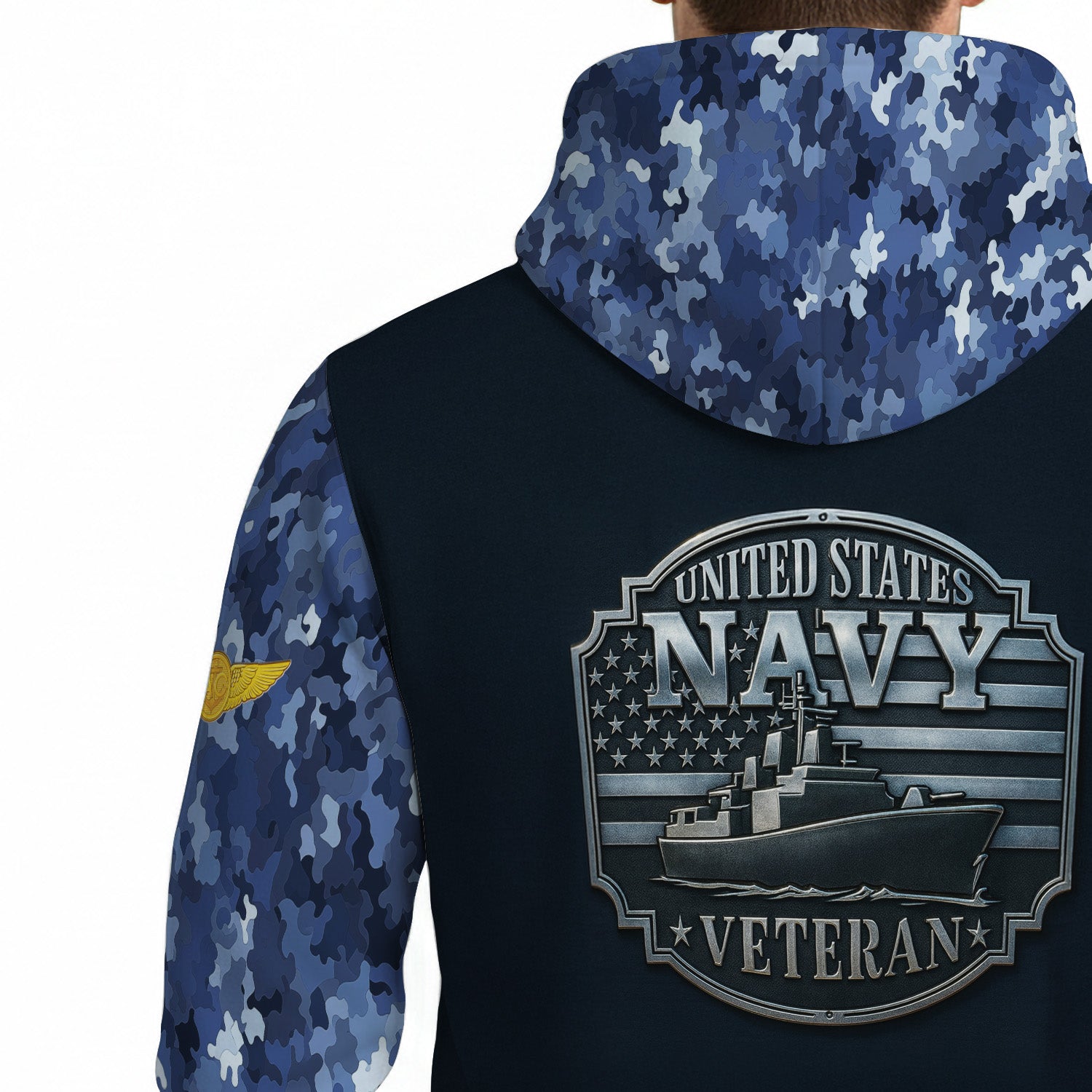 Personalized US Navy 3D All Over Print Hoodie KRH3D01