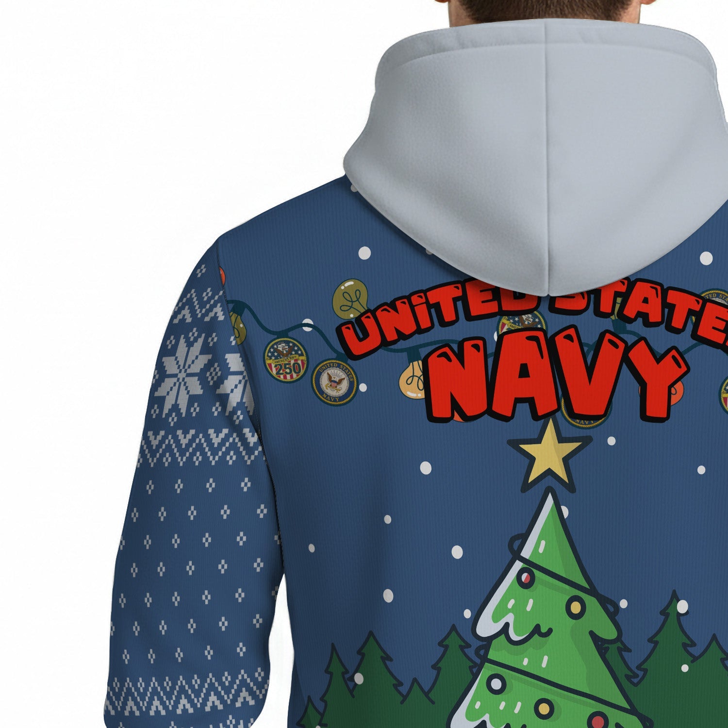 US Navy Xmas 3D All Over Print Hoodie