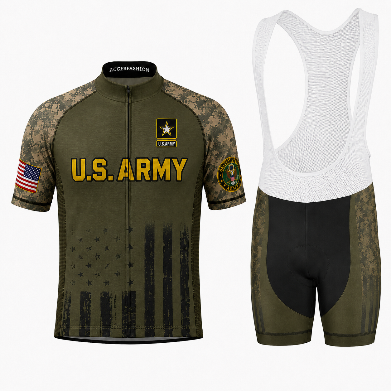 Personalized U.S. Army 250th Anniversary Cycling Kit