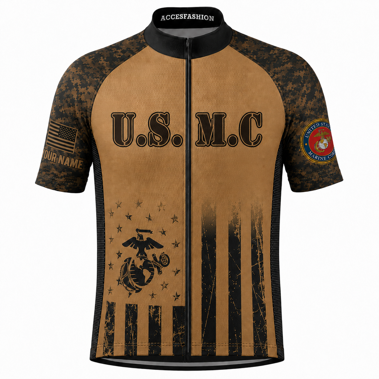 Personalized U.S. Marine Corps (U.S.M.C) 250th Birthday Cycling Kit
