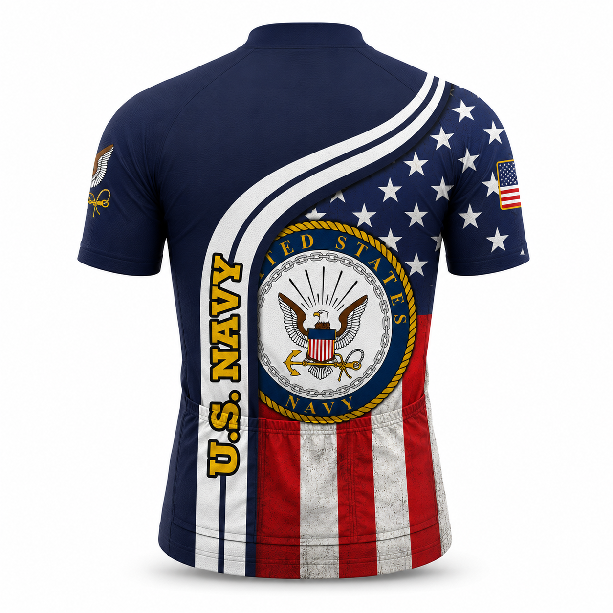 Personalized Military U.S. Navy Inspired Cycling Jersey Kit