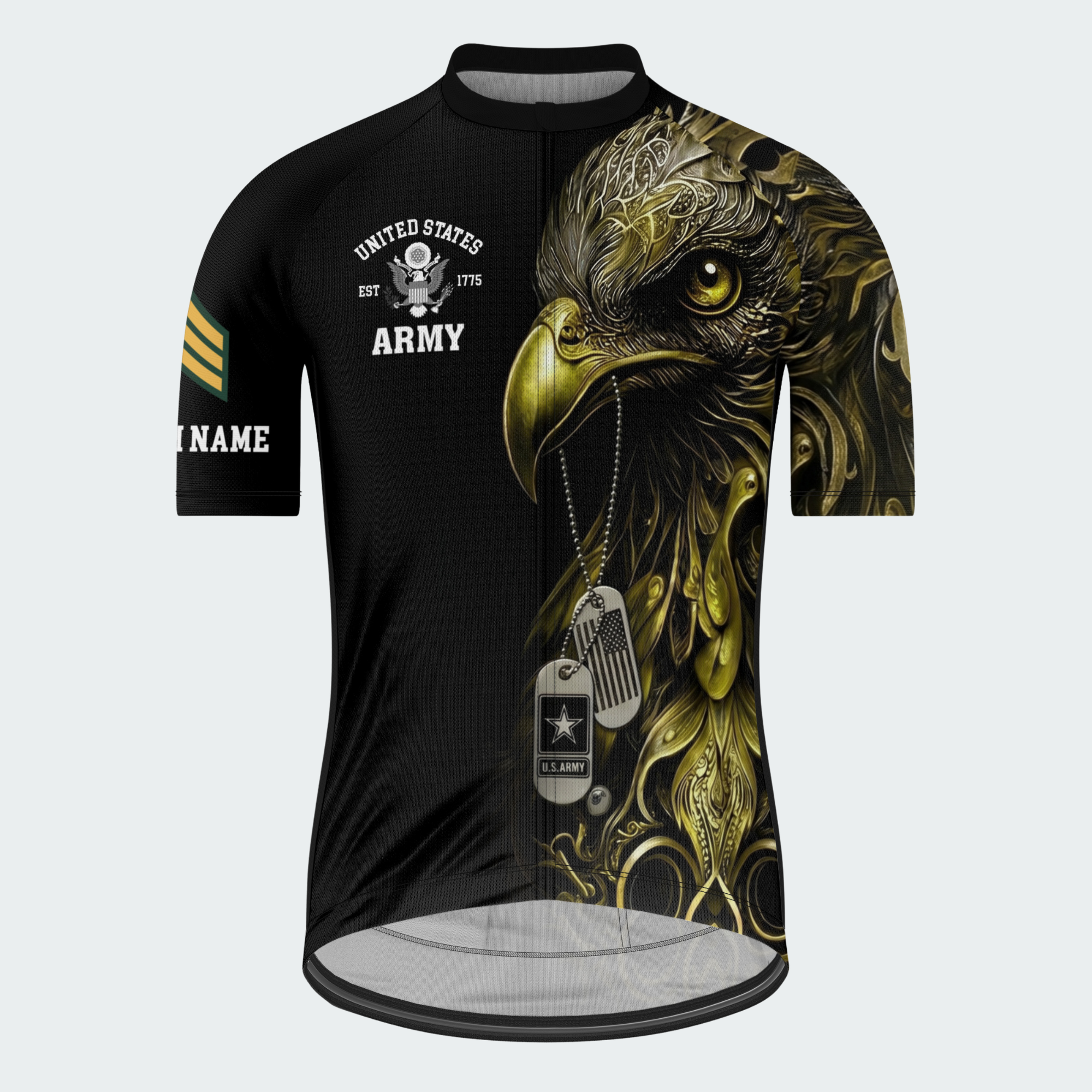 Men’s Custom Proud Veteran Eagle Cycling Jersey & Kit