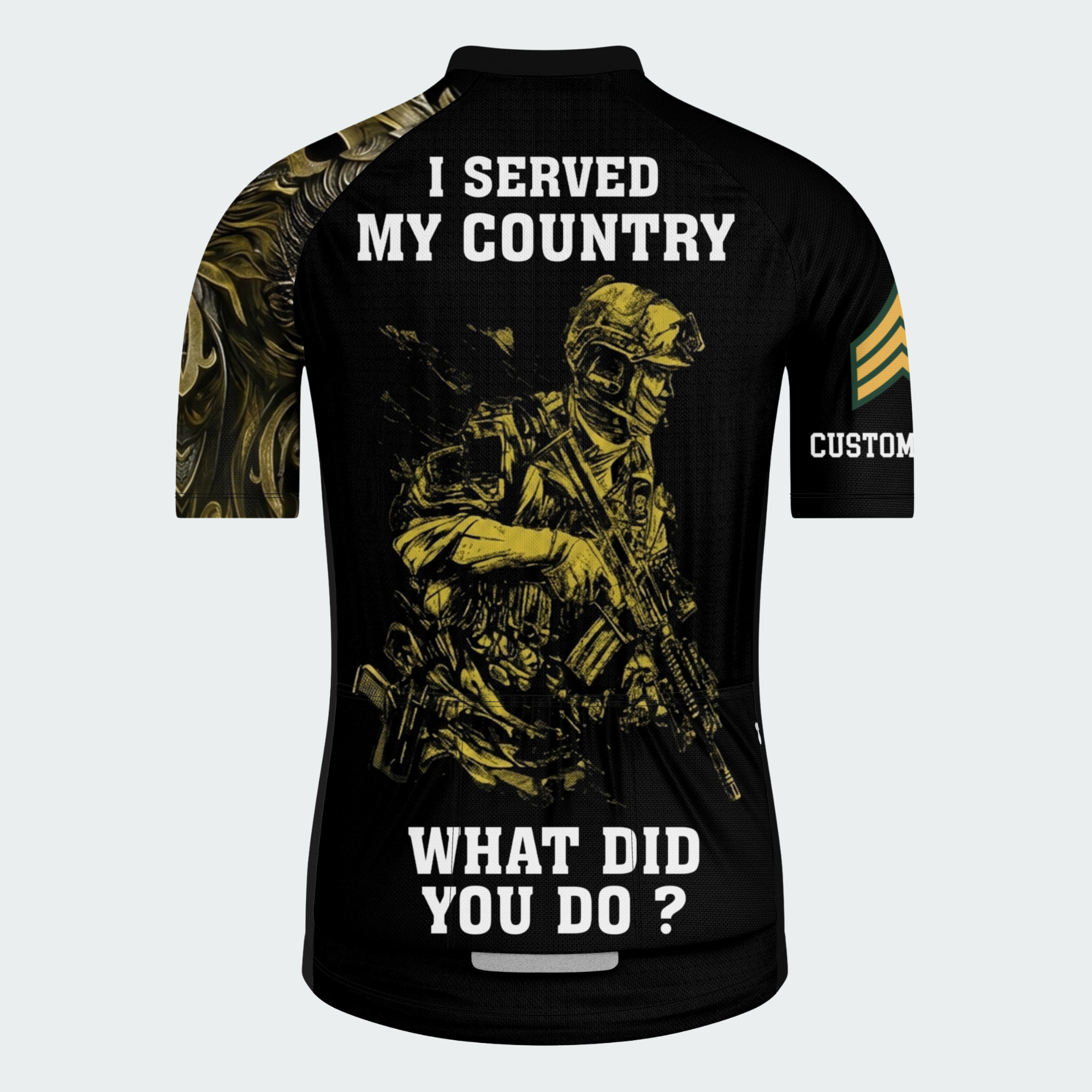 Men’s Custom Proud Veteran Eagle Cycling Jersey & Kit