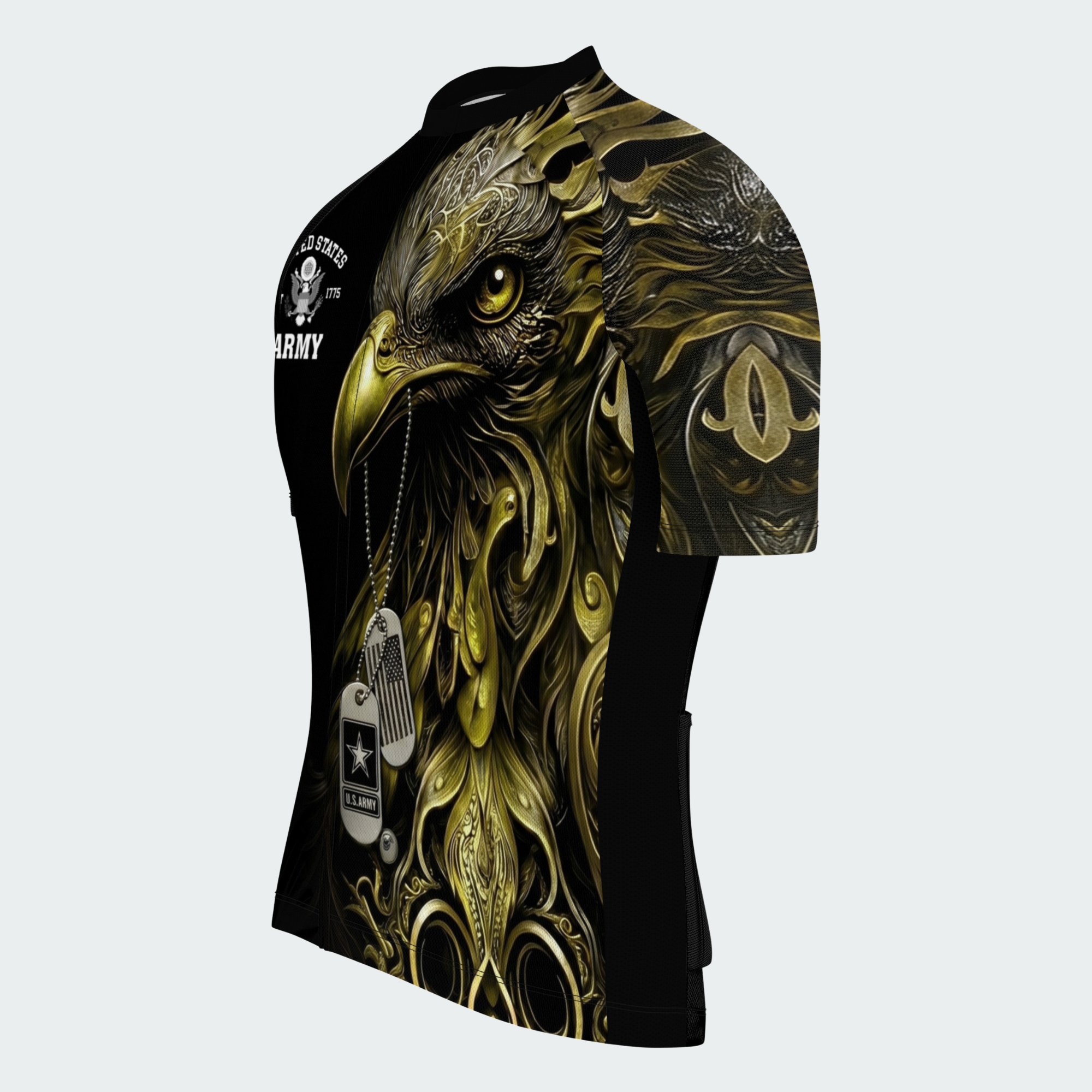 Men’s Custom Proud Veteran Eagle Cycling Jersey & Kit