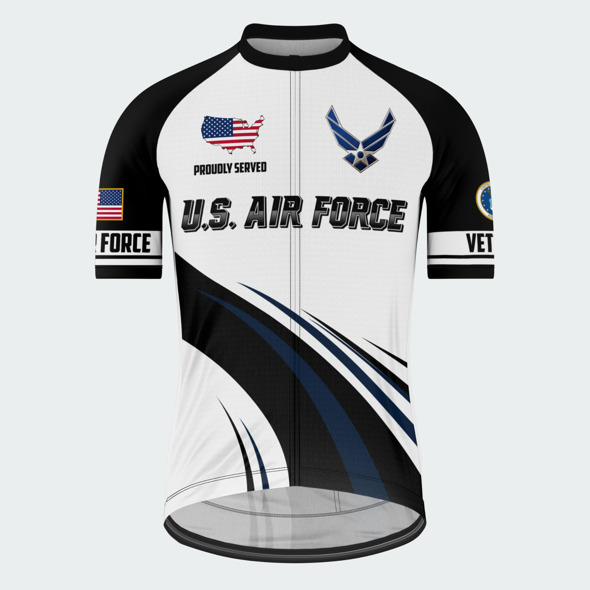 Men’s Personalized U.S. Air Force Proudly Served Cycling Jersey & Kit